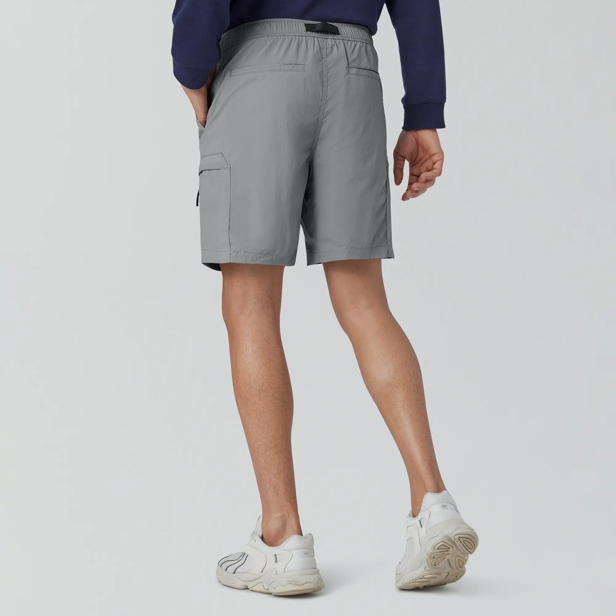 Moveo Cargo Shorts Ash Grey - Image 4