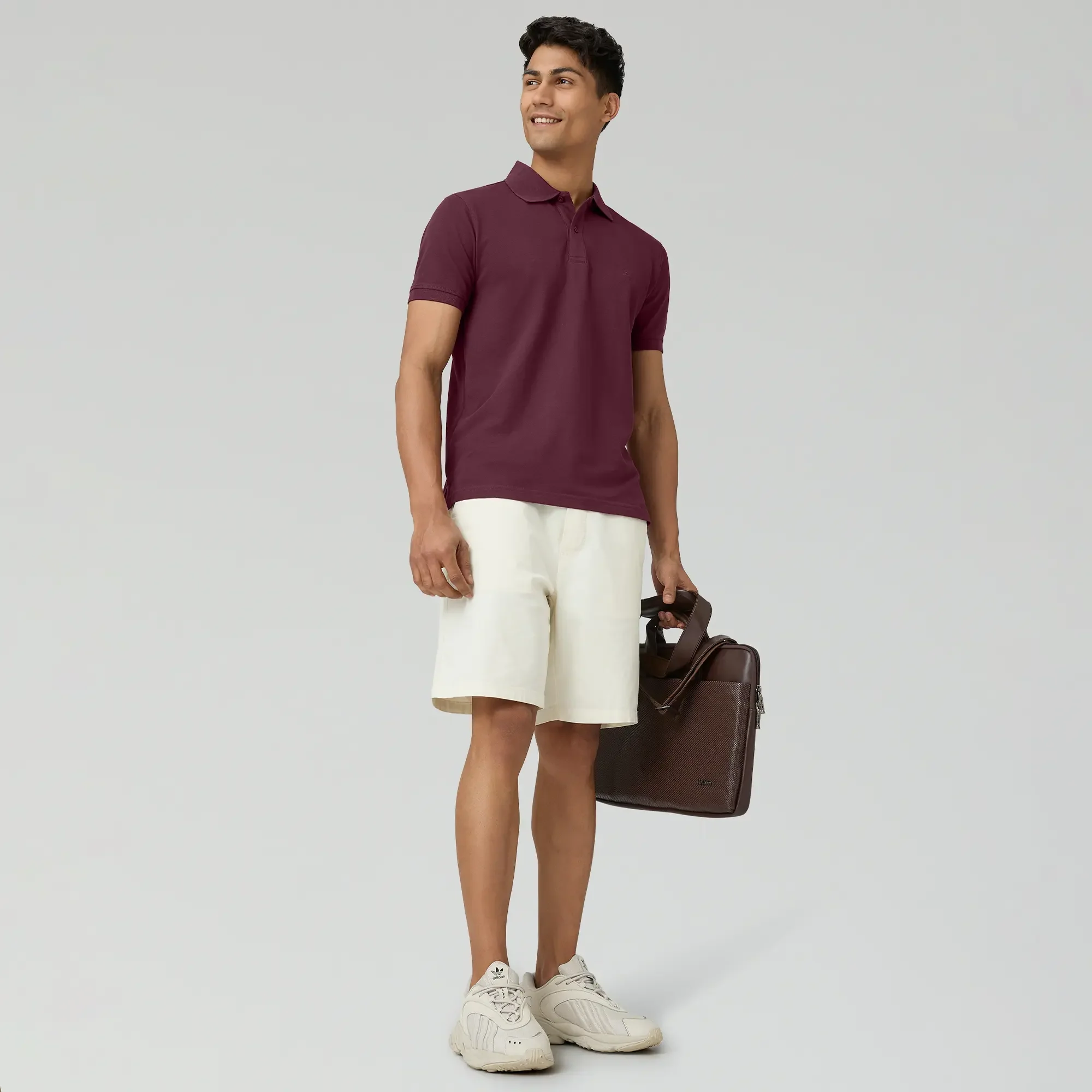Nova Combed Cotton Polo T-shirts Merlot Maroon - Image 3