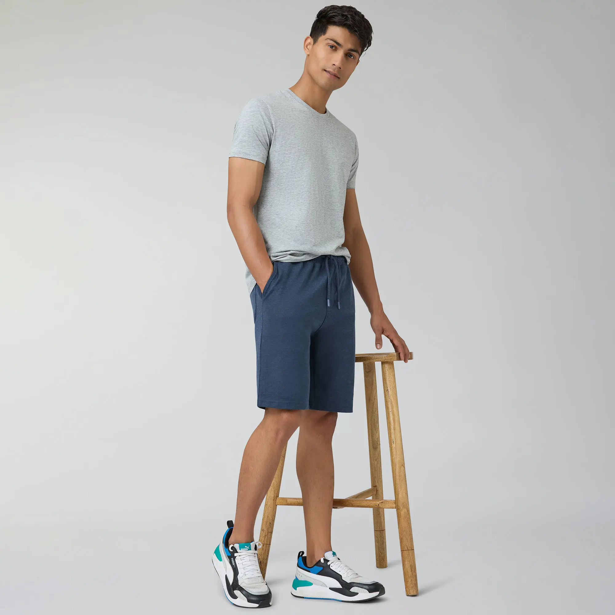Nova Cotton Rich Shorts Midnight Blue - Image 4