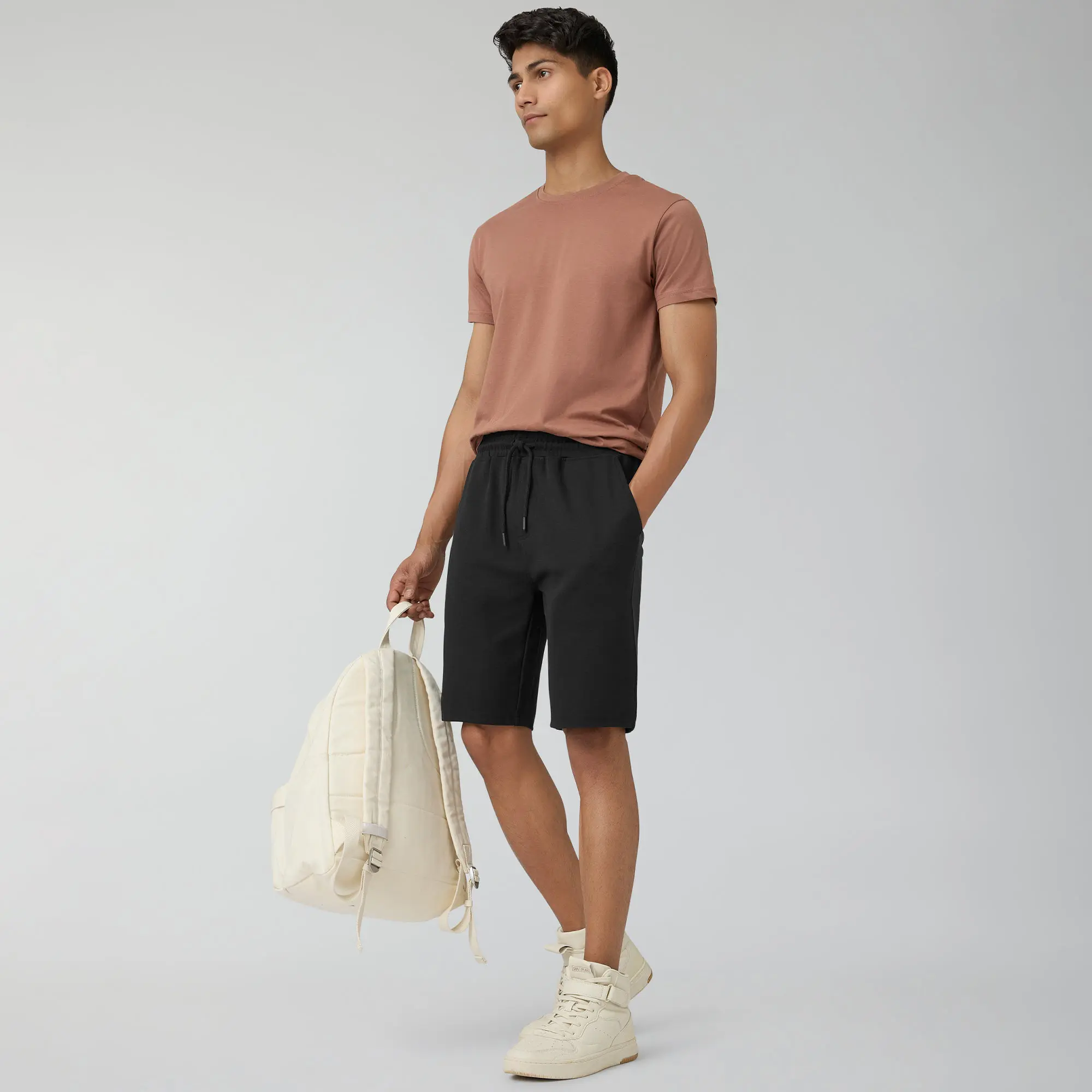 Nova Cotton Rich Shorts Pitch Black - Image 4