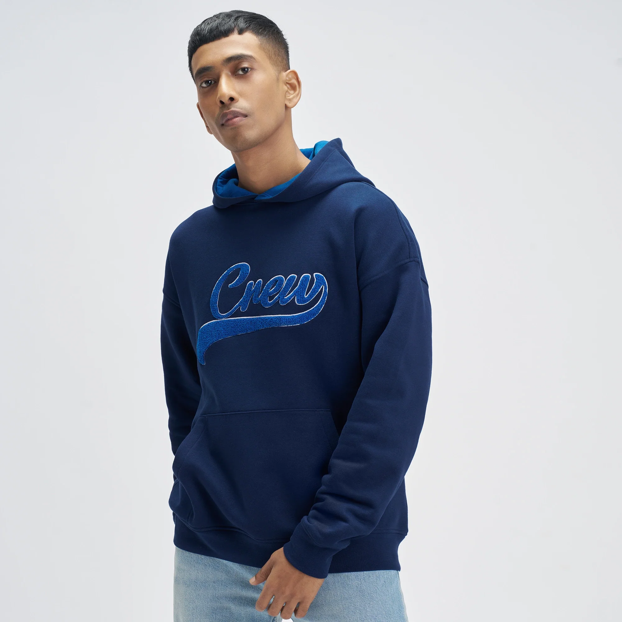 Crew Oversized Hoodie - Blue Nights - Image 4