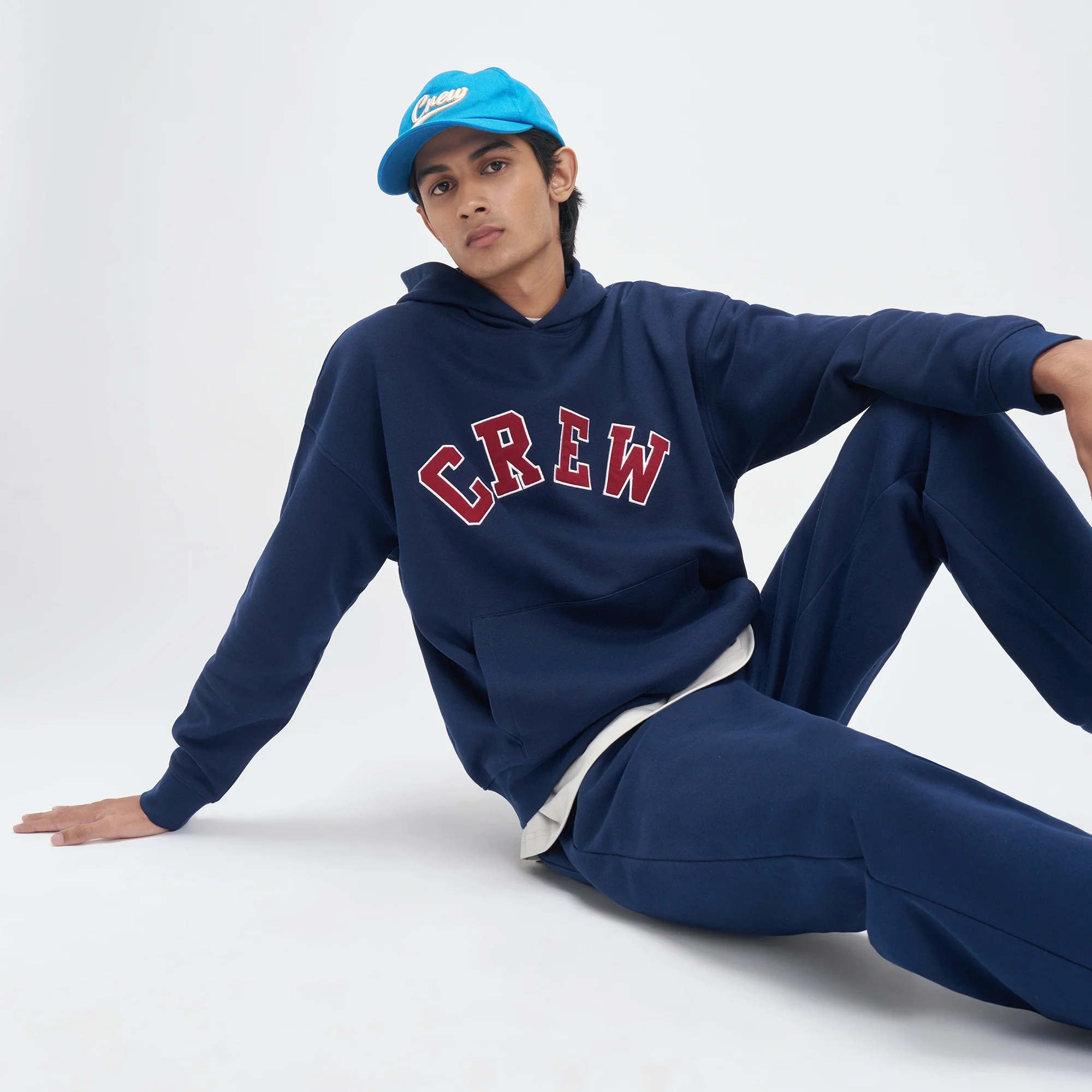 Crew Oversized Hoodie - Blue Nights - Image 4
