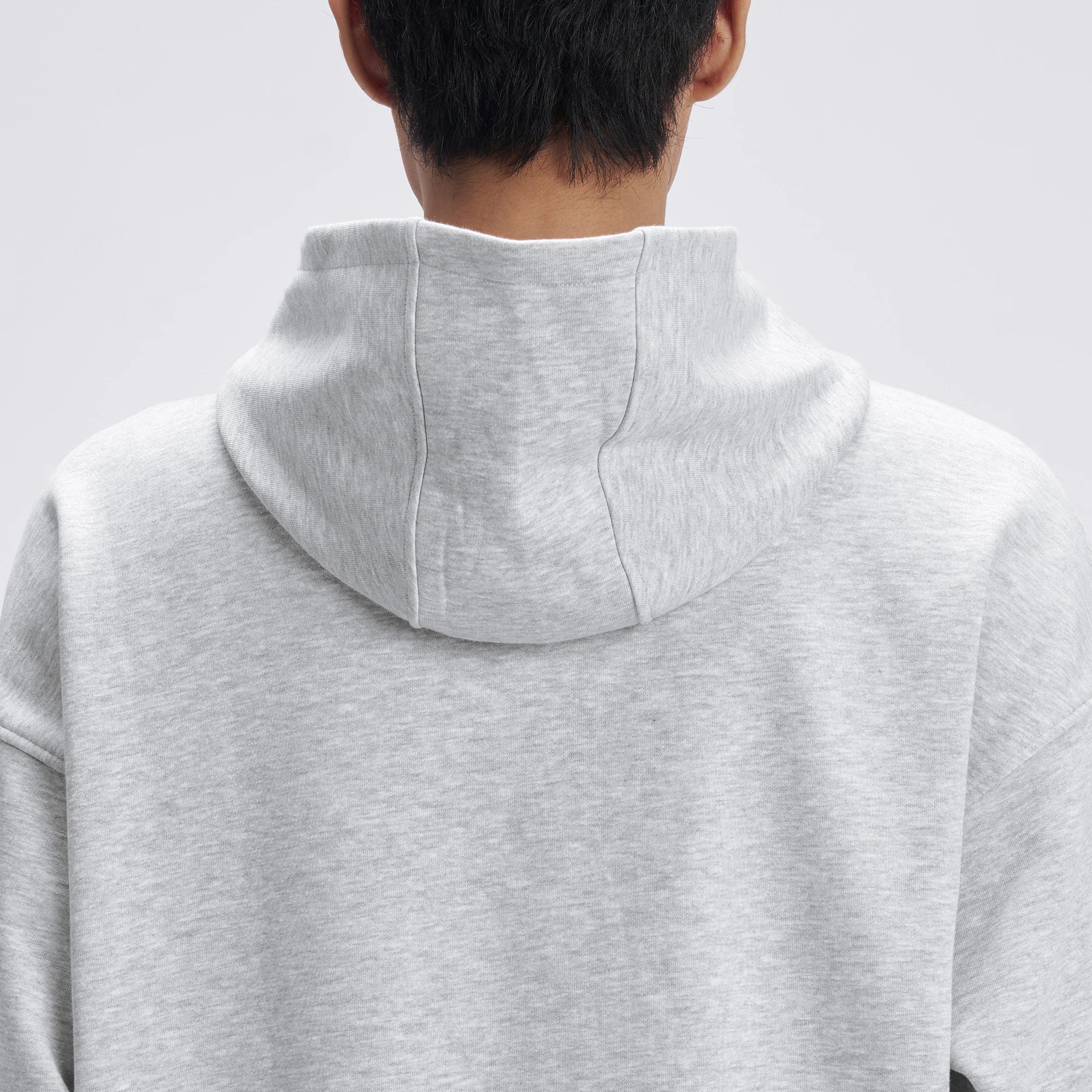 Crew Oversized Hoodie - Concrete Grey - Image 5