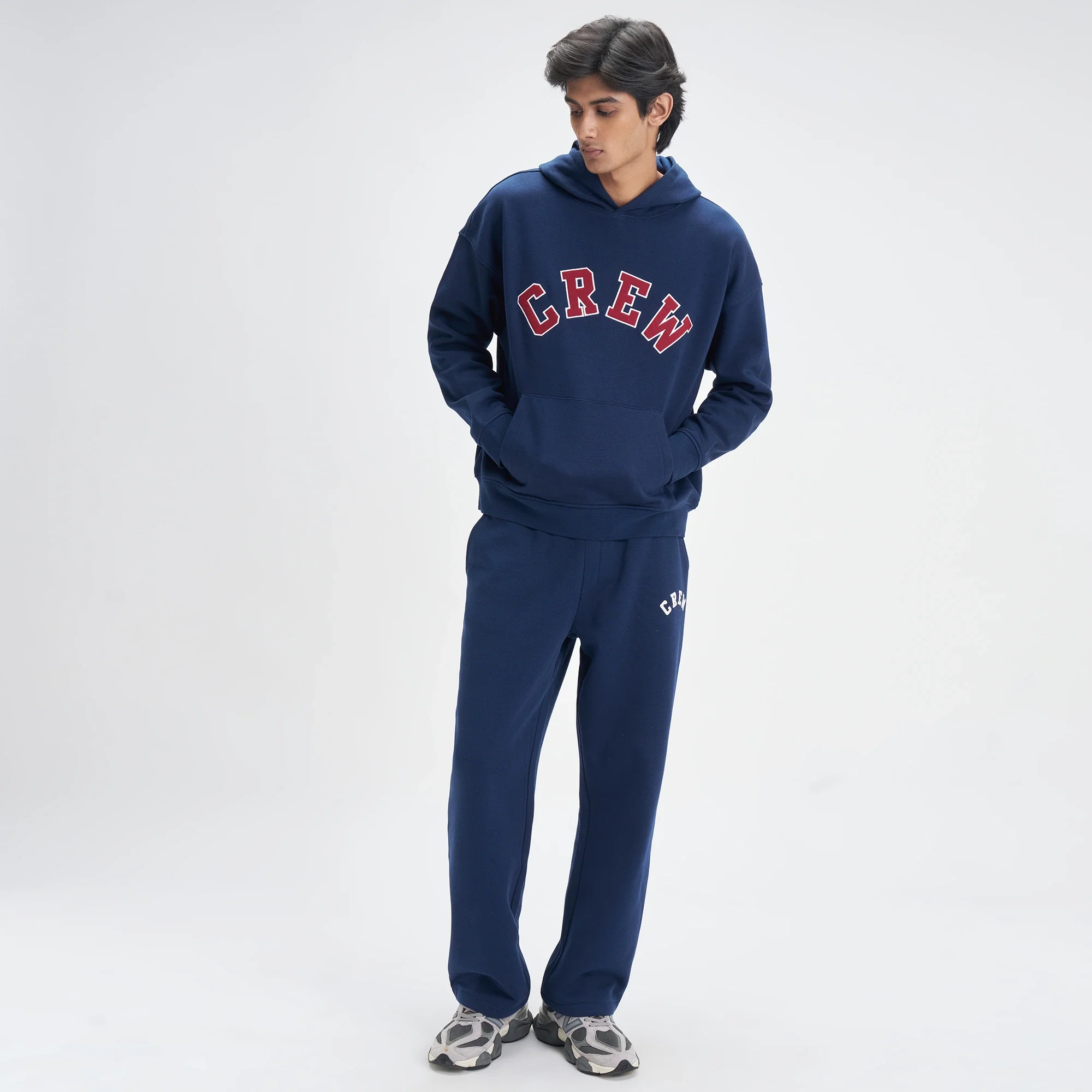 Oversized Hoodie and Sweatpants Co-ord Set Blue Nights