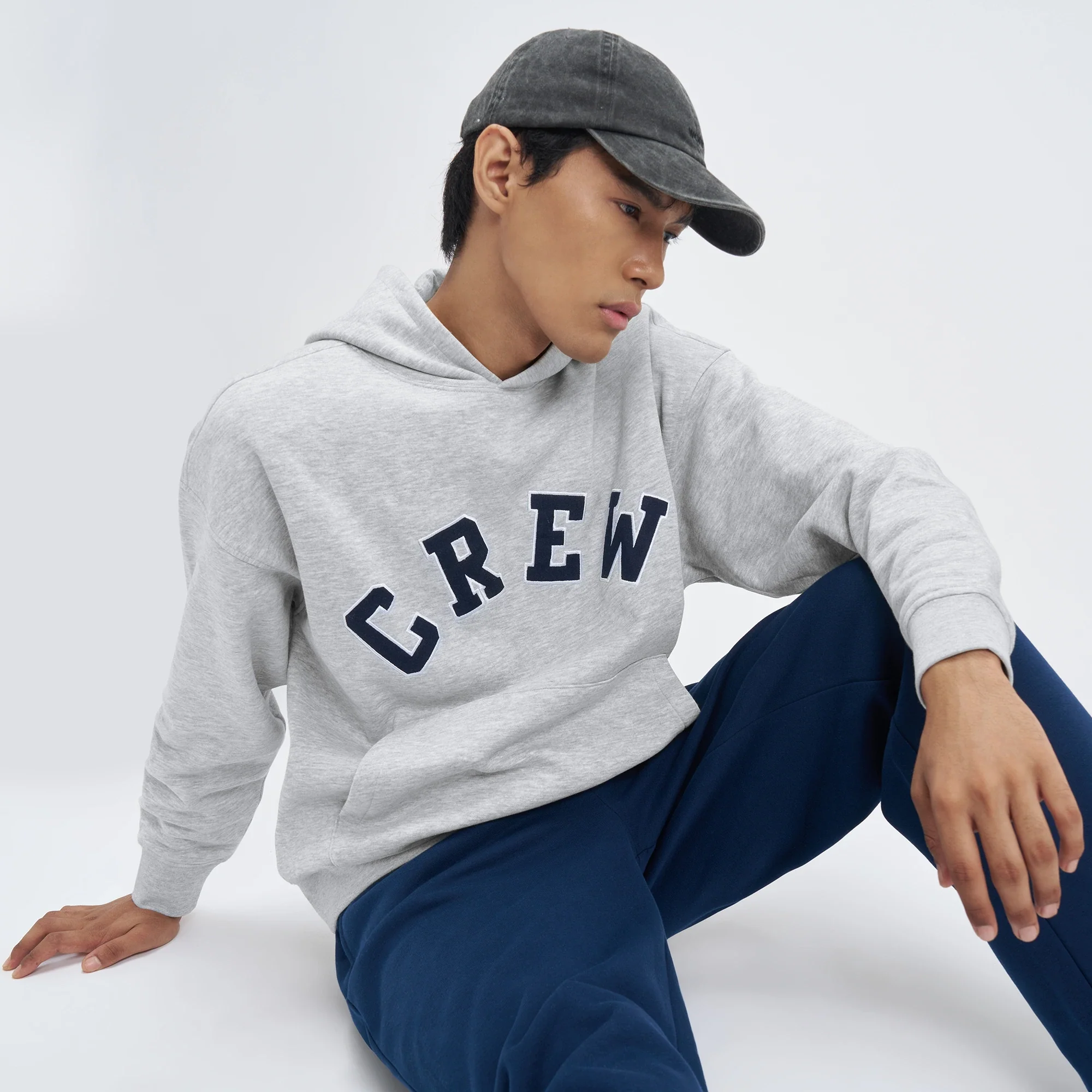 Oversized Hoodie and Sweatpants Co-ord Set Concrete Grey - Image 5