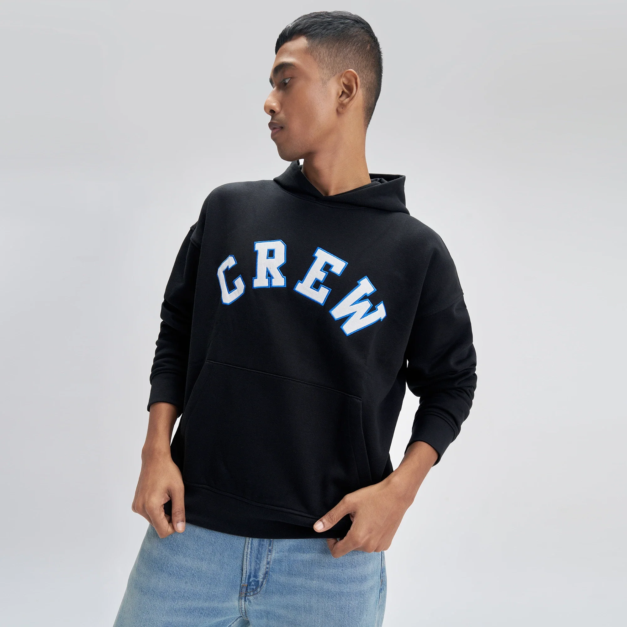 Oversized Hoodie and Sweatpants Co-ord Set Ink Black - Image 2