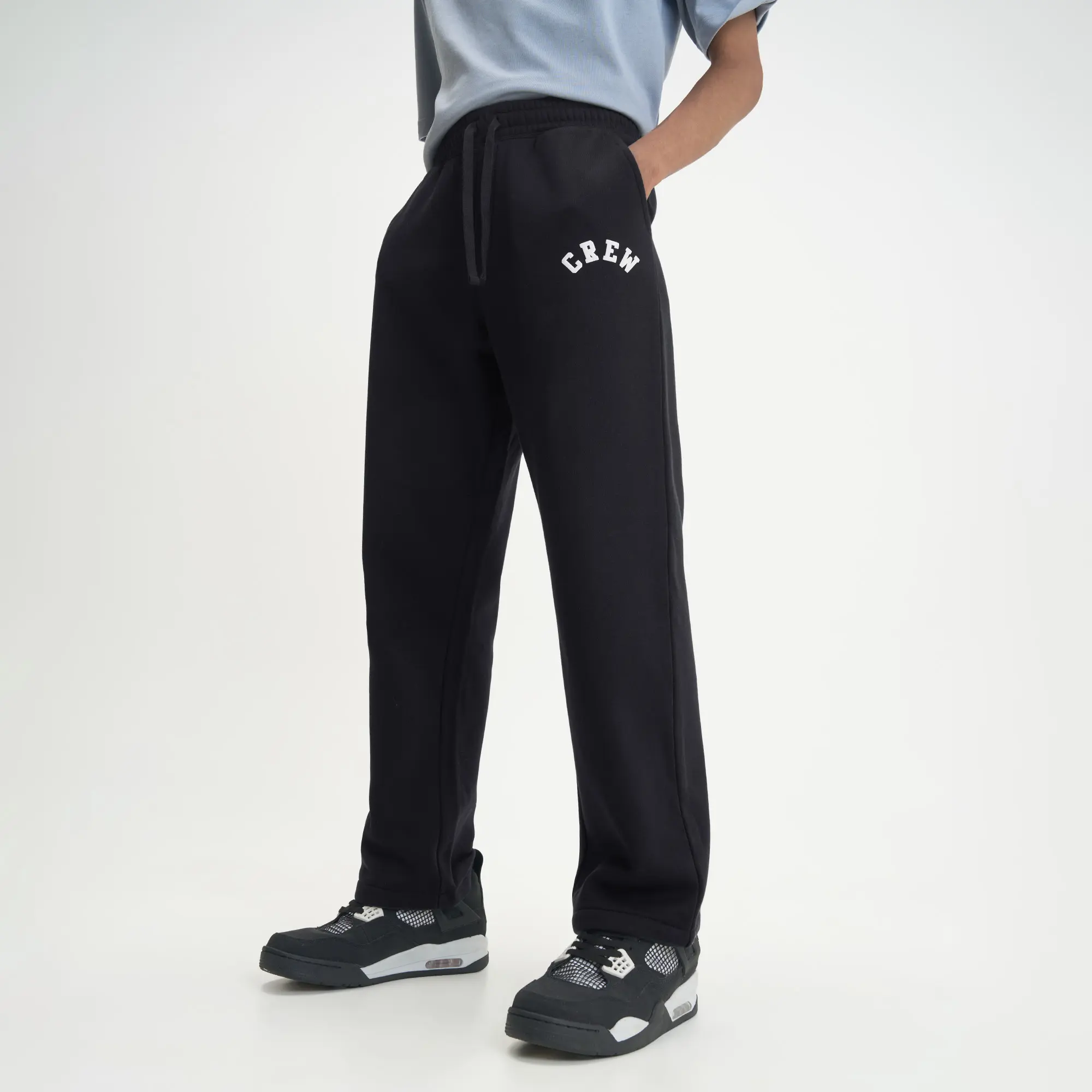 Oversized Hoodie and Sweatpants Co-ord Set Ink Black - Image 5