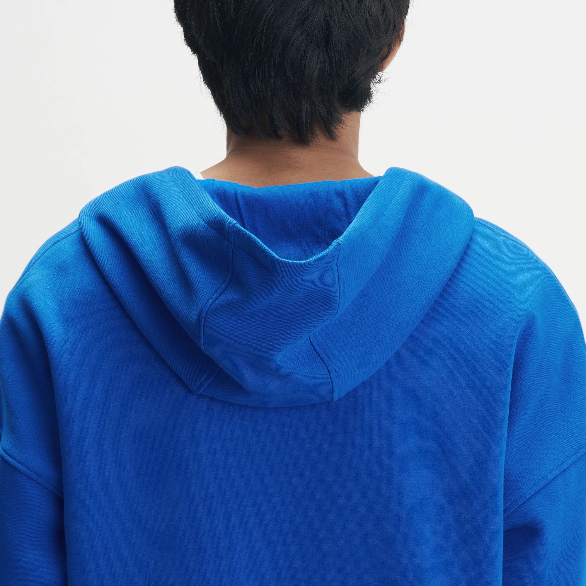 Crew Oversized Zipper Hoodie  - Campus Blue - Image 6