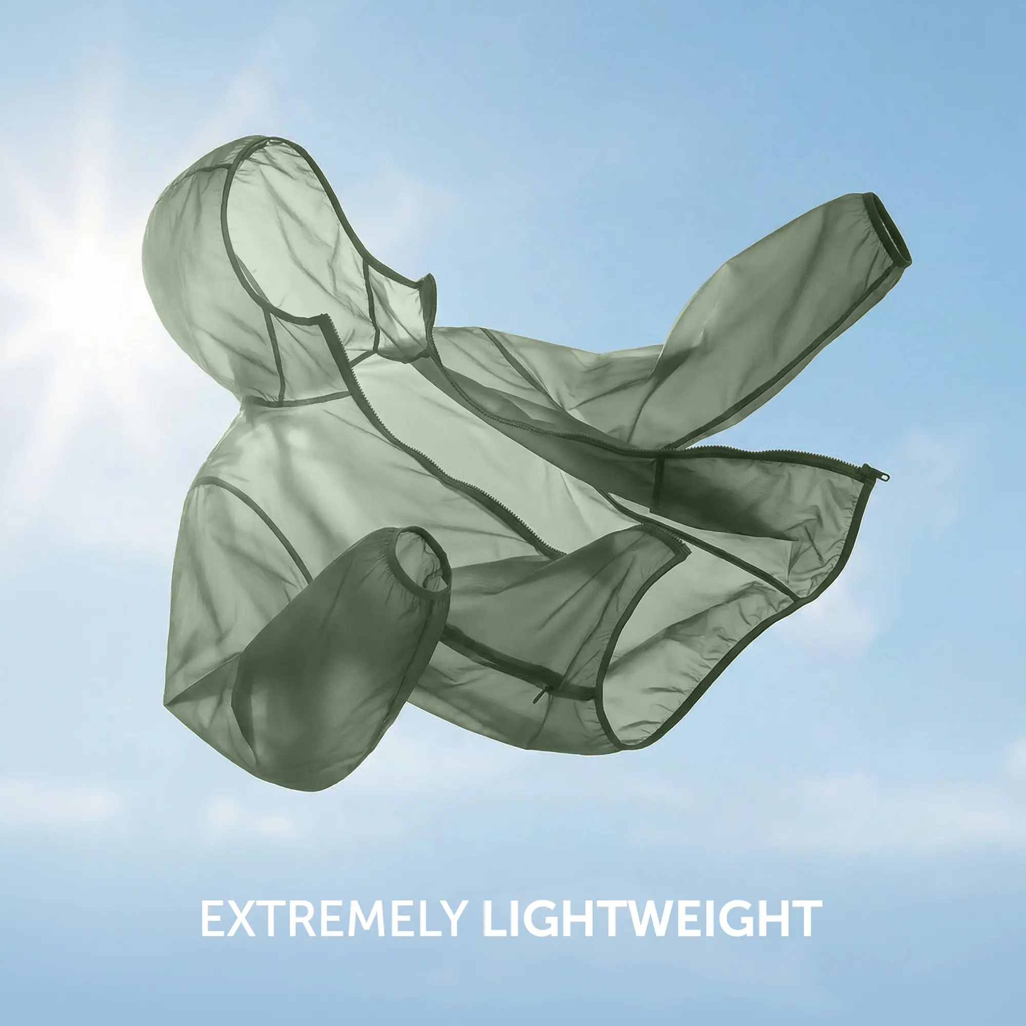 Ozone Polyester Parka Jacket - Sage Green - Image 3