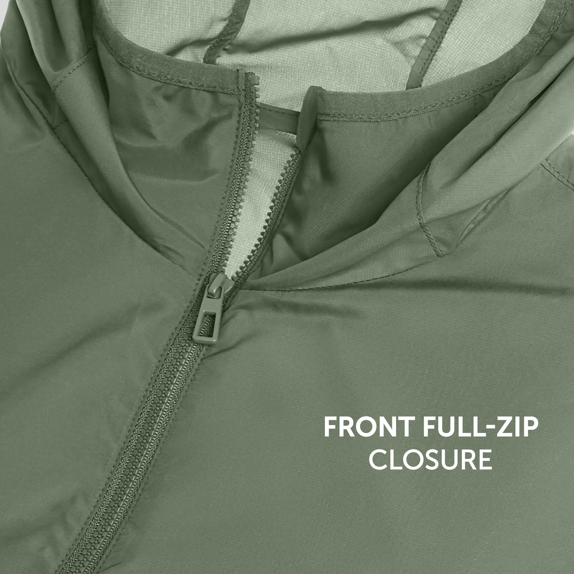 Ozone Polyester Parka Jacket - Sage Green - Image 5