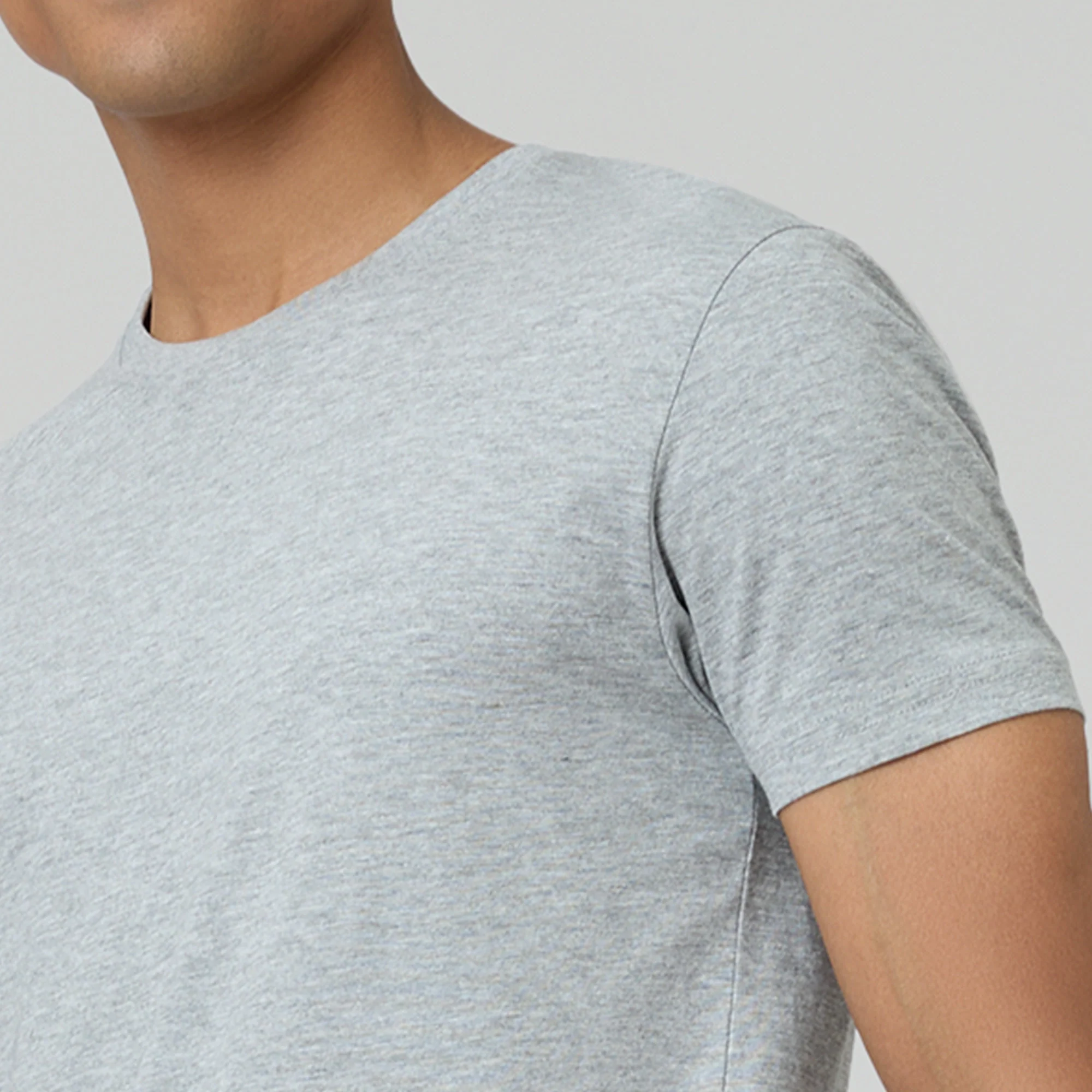 Pace Combed Cotton T-shirts Frost Grey - Image 5