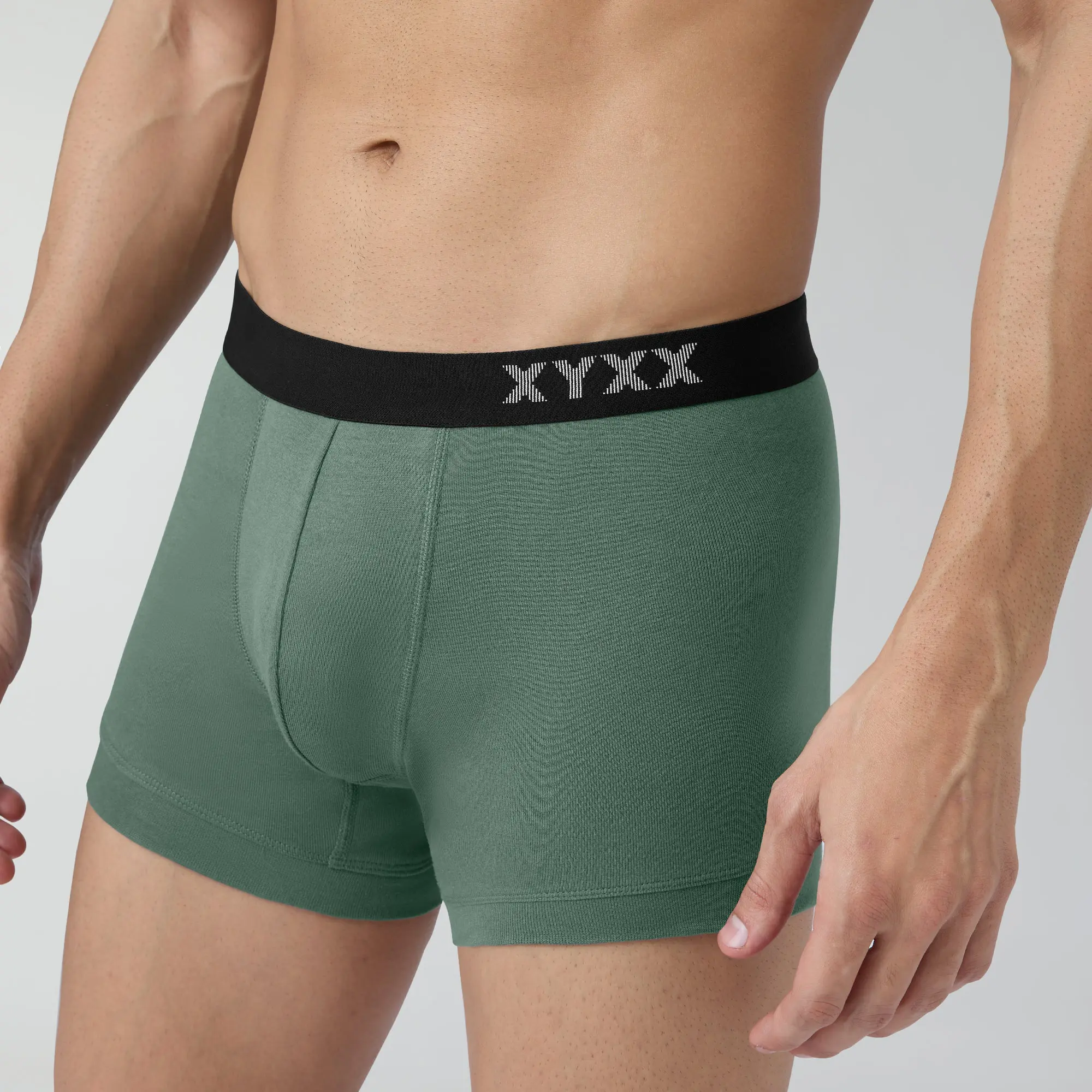 Pace Cotton Rib Trunks Olive Green - Image 6