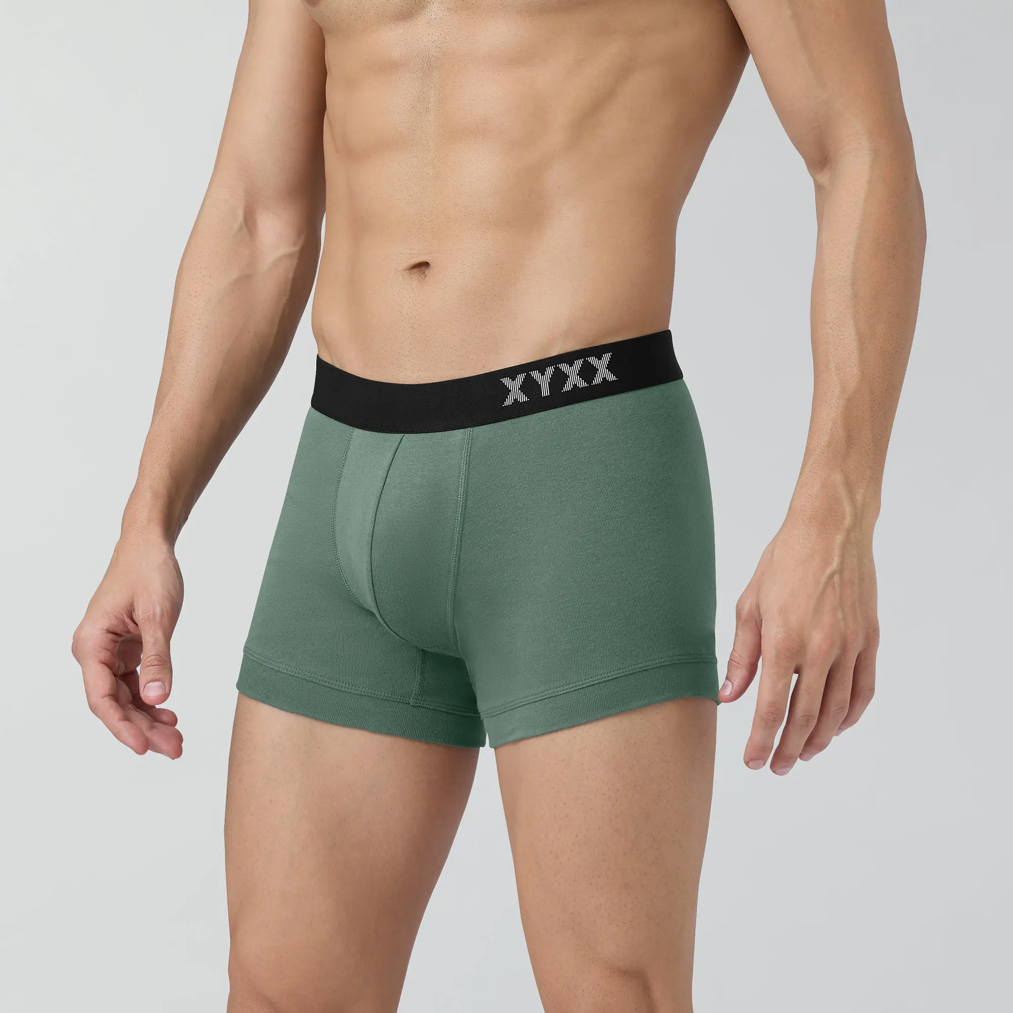 Pace Cotton Rib Trunks Olive Green - Image 5