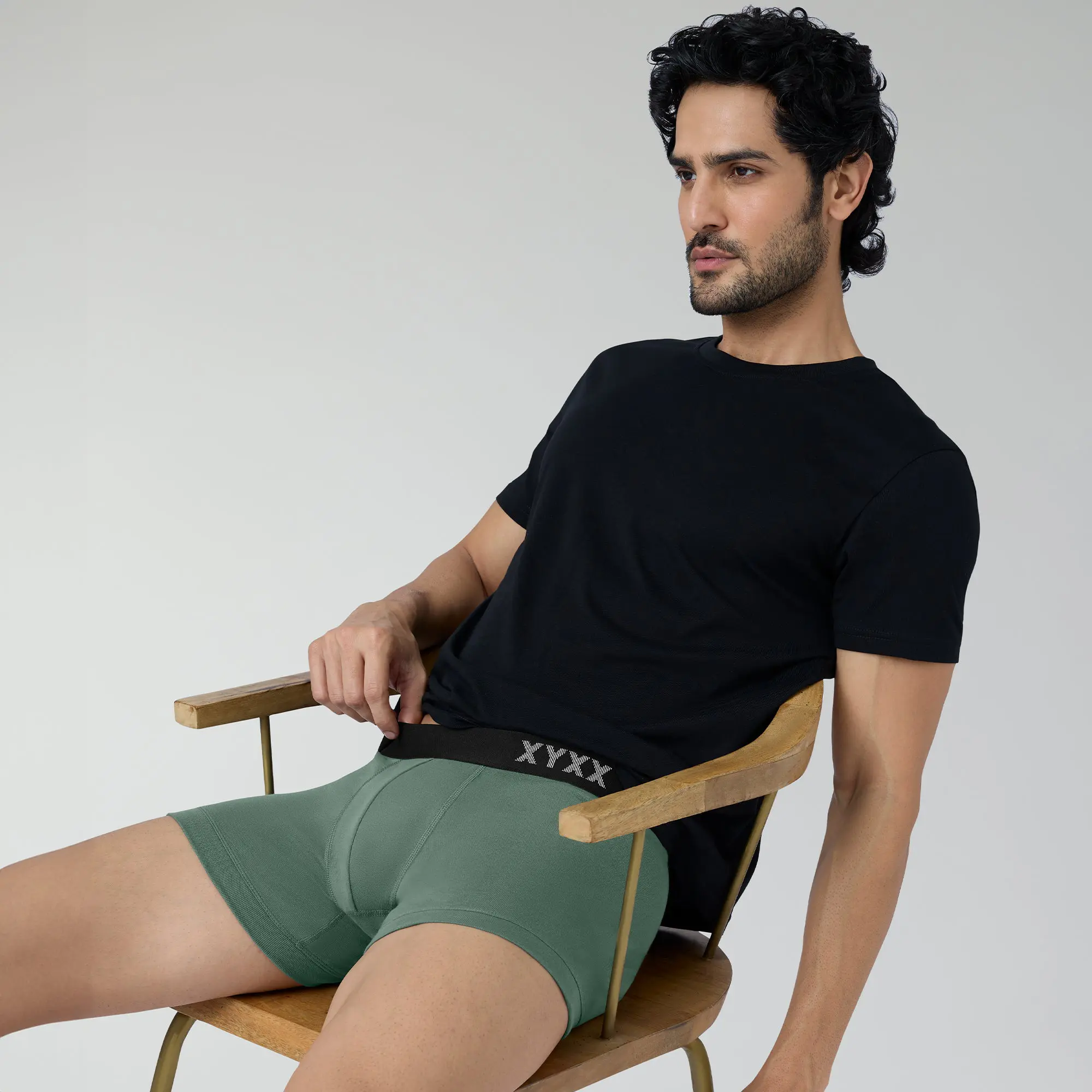 Pace Cotton Rib Trunks Olive Green - Image 4