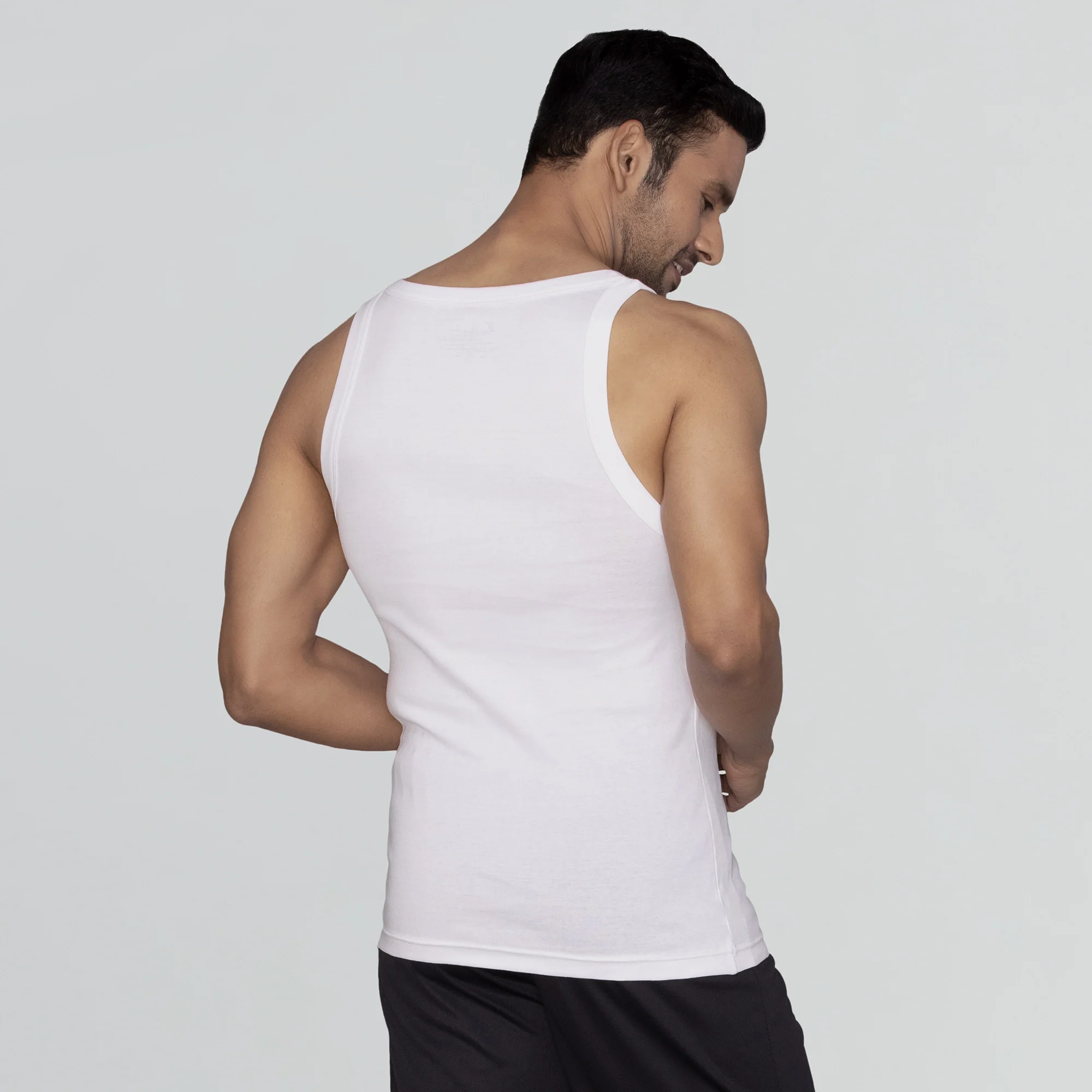 Pace Super Combed Cotton Vest Polar White - Image 4