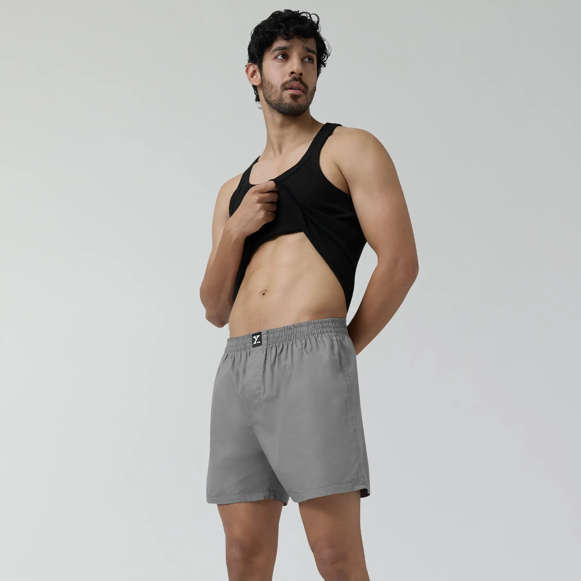 Pace Cotton Boxer Ash Grey - Image 5