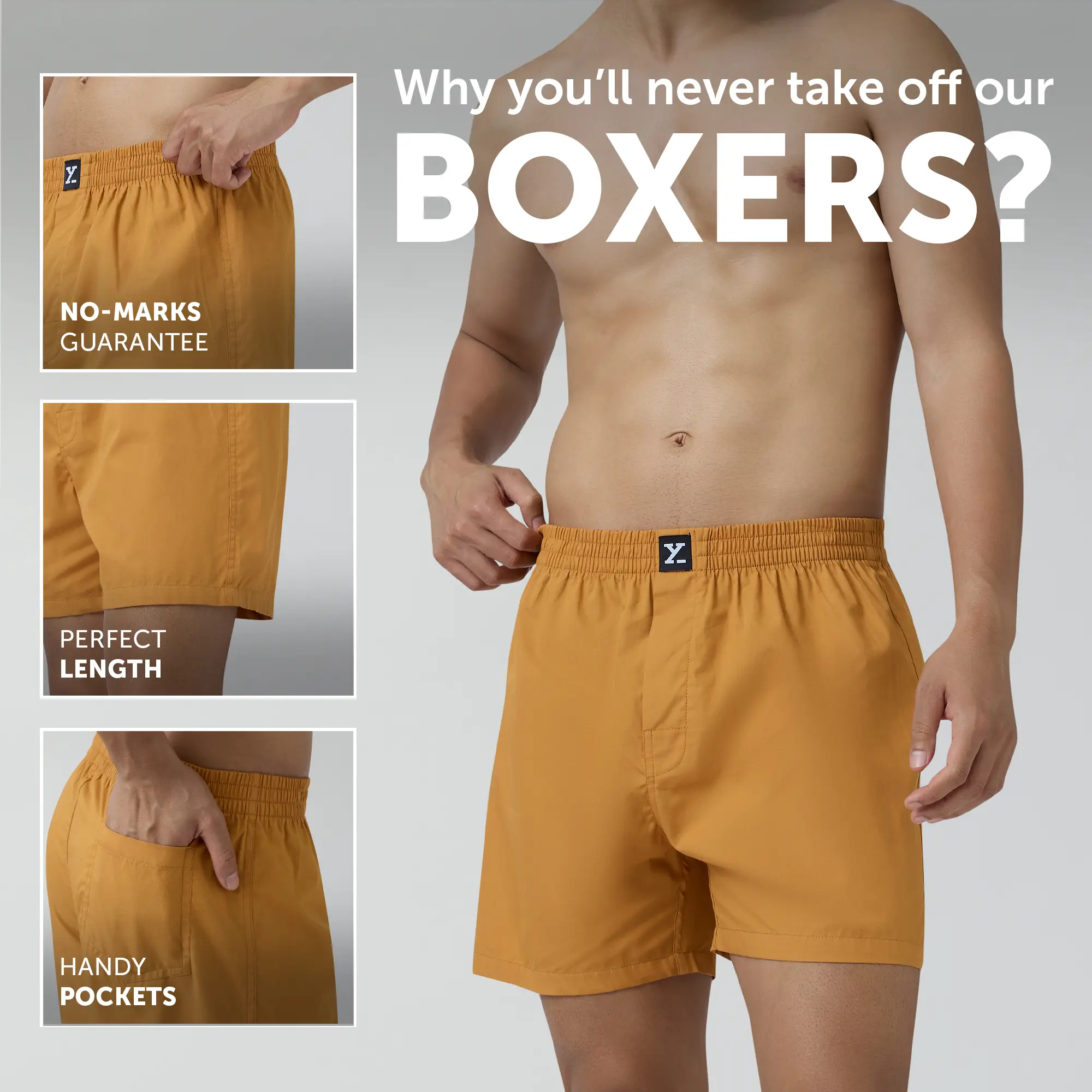 Pace Cotton Boxer Honey Orange - Image 2