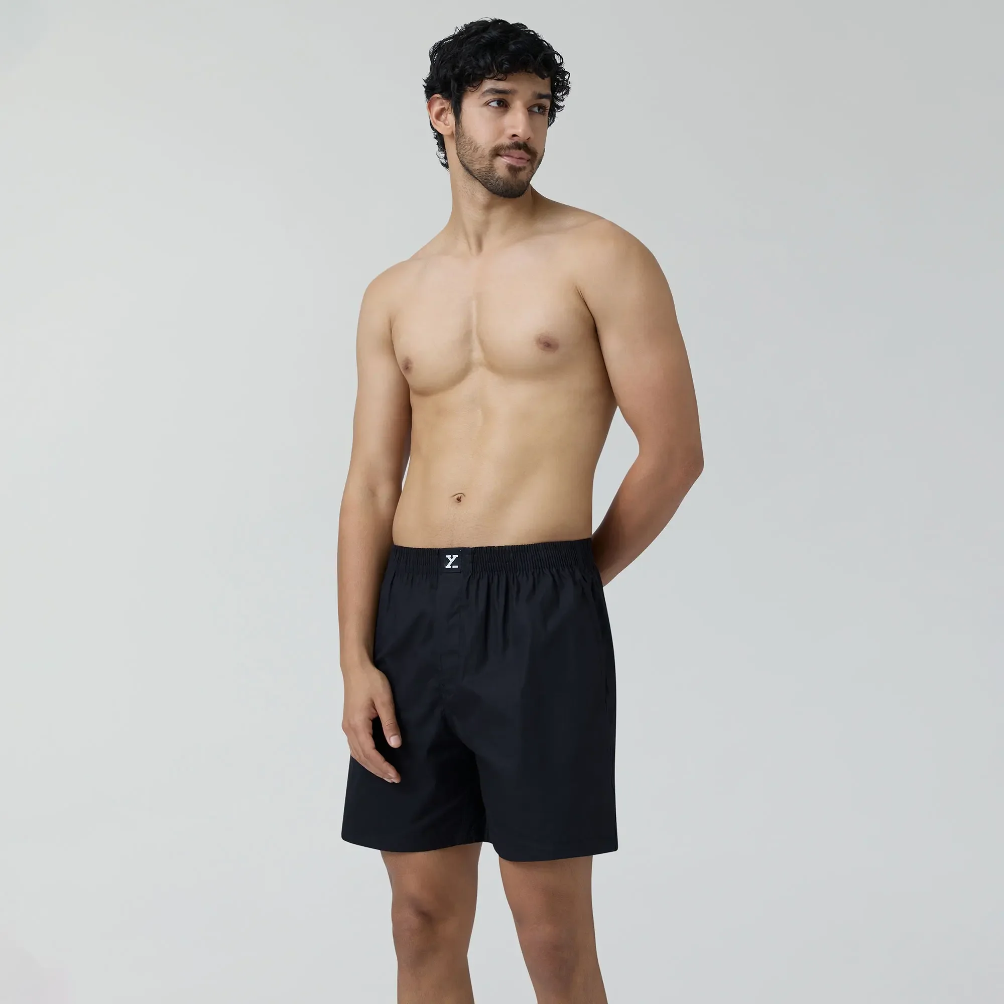 Pace Cotton Boxer Shorts Black Knight - Image 4