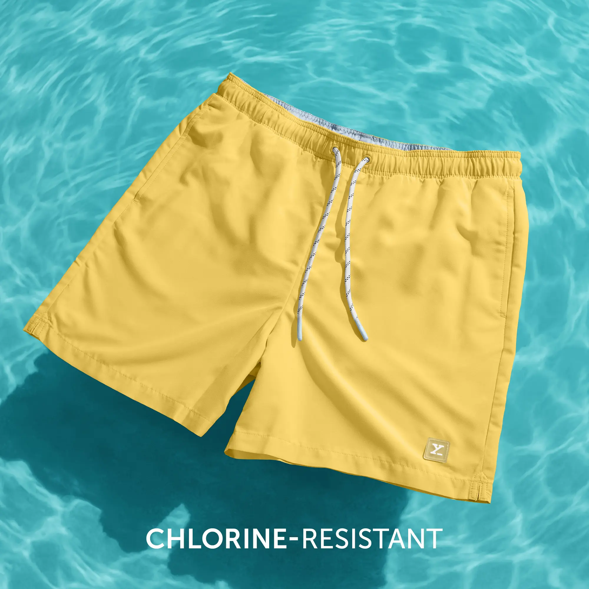Aqua Swim Shorts Butter Yellow - Image 3