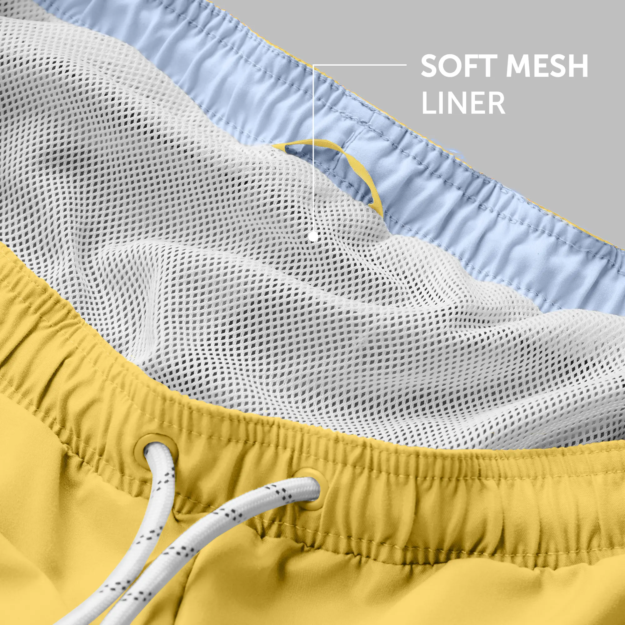 Aqua Swim Shorts Butter Yellow - Image 5