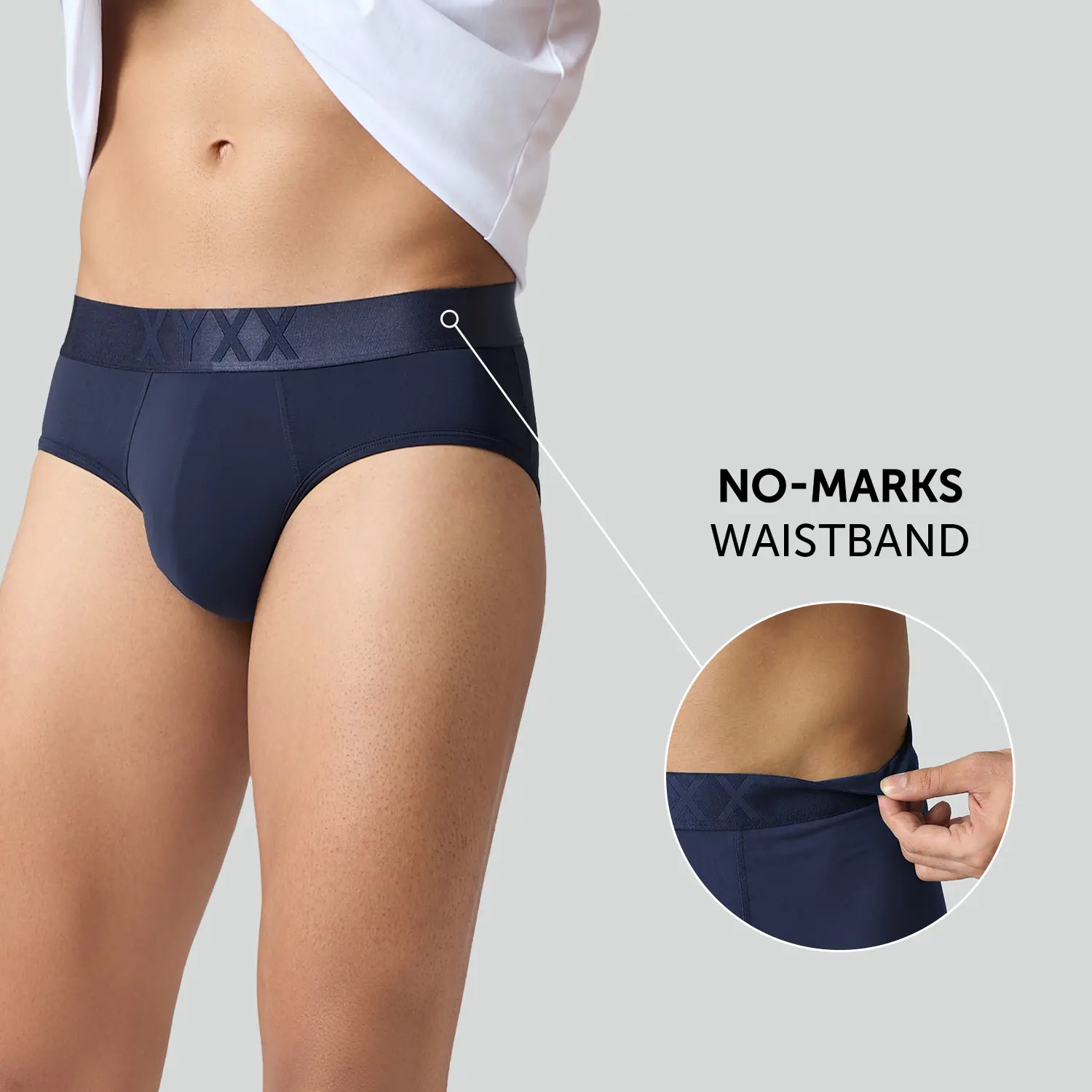 Rev Tactel Briefs Navy Blue - Image 2