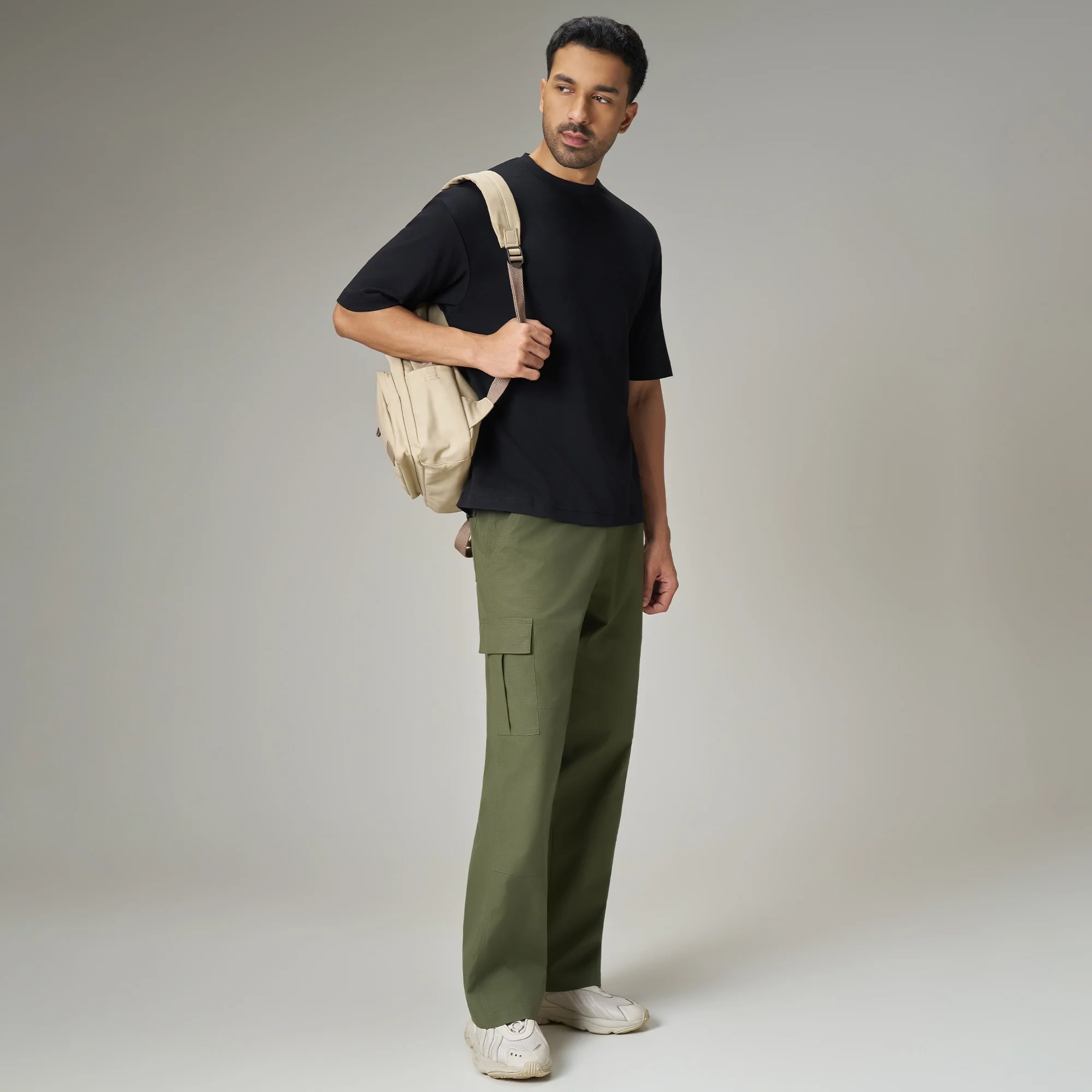Rove Relaxed Fit Ripstop Cargo Pants - Olive Green - Image 3