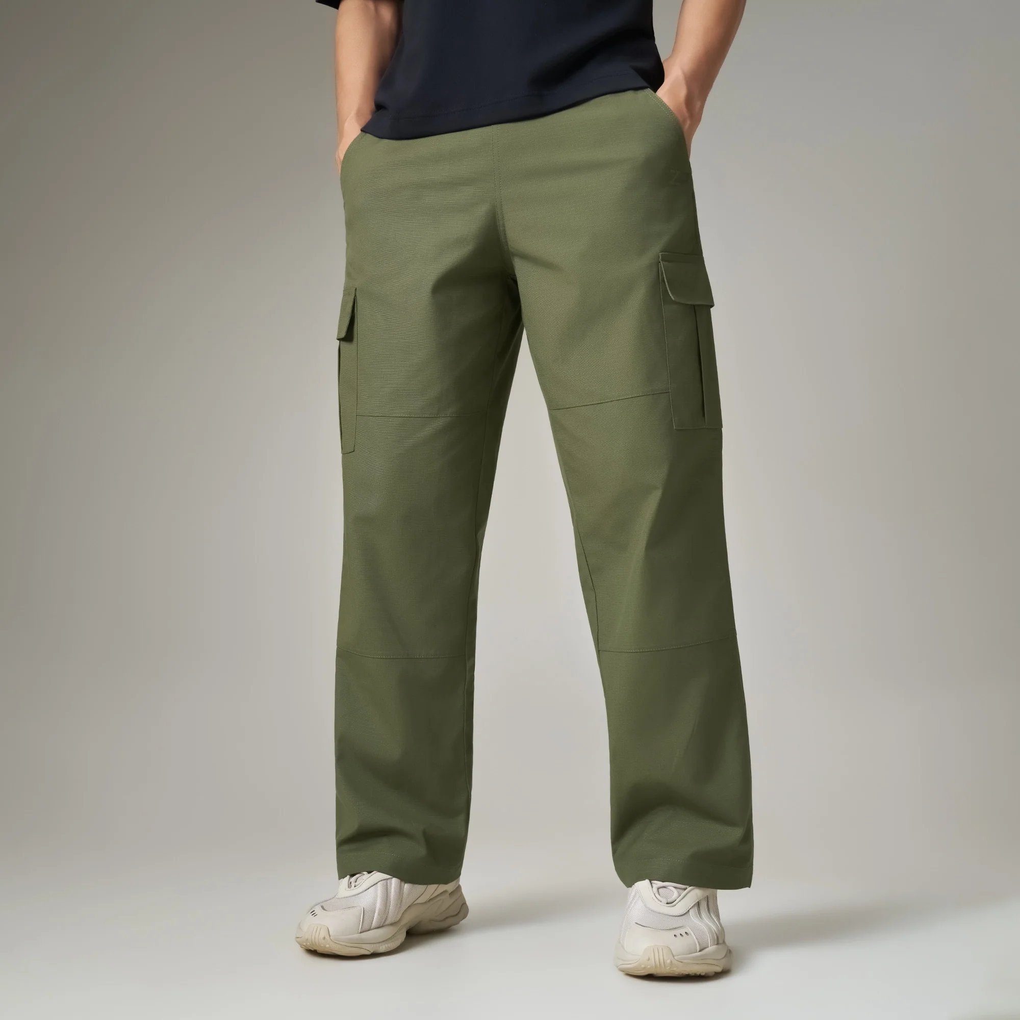 Rove Relaxed Fit Ripstop Cargo Pants - Olive Green - Image 4