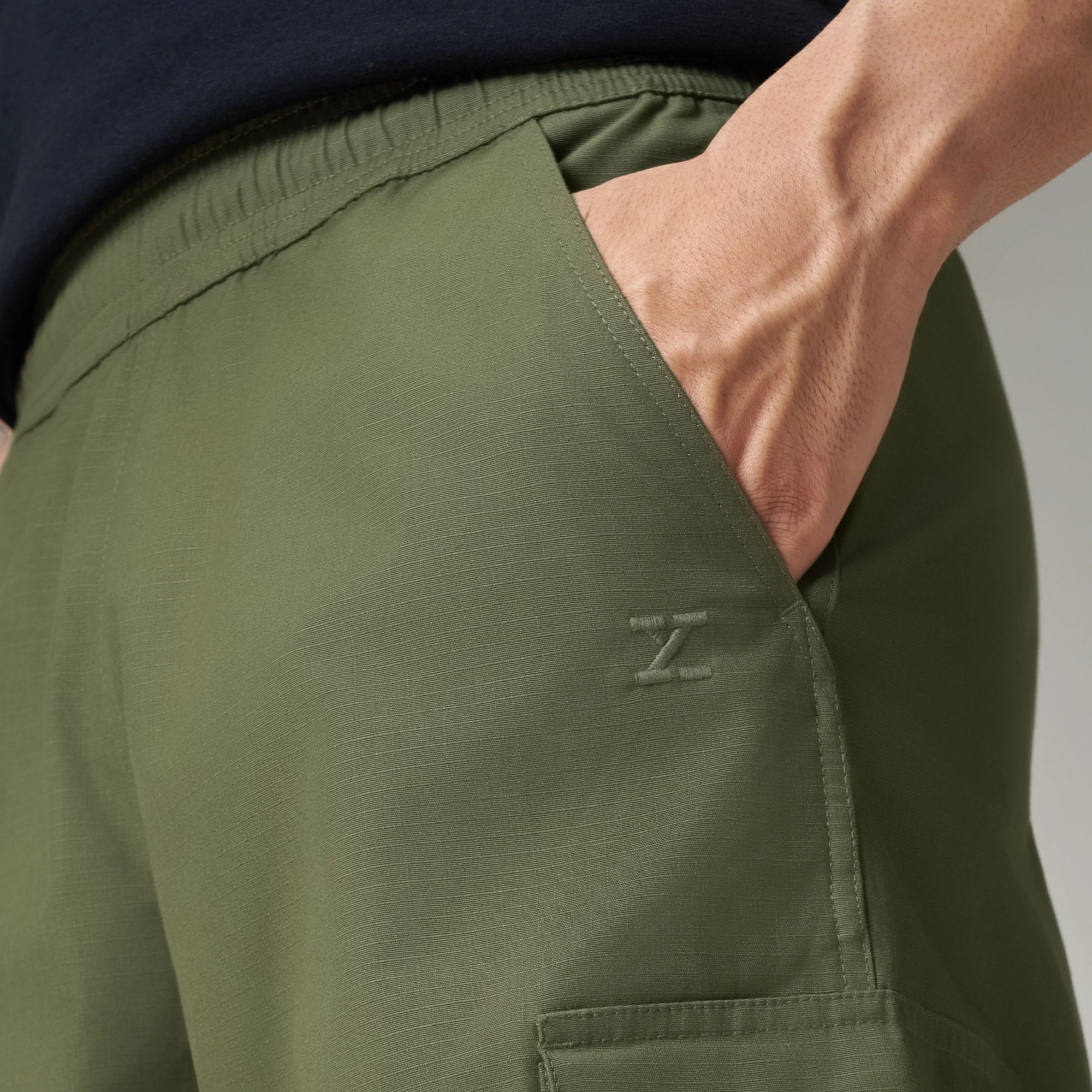 Rove Relaxed Fit Ripstop Cargo Pants - Olive Green - Image 5