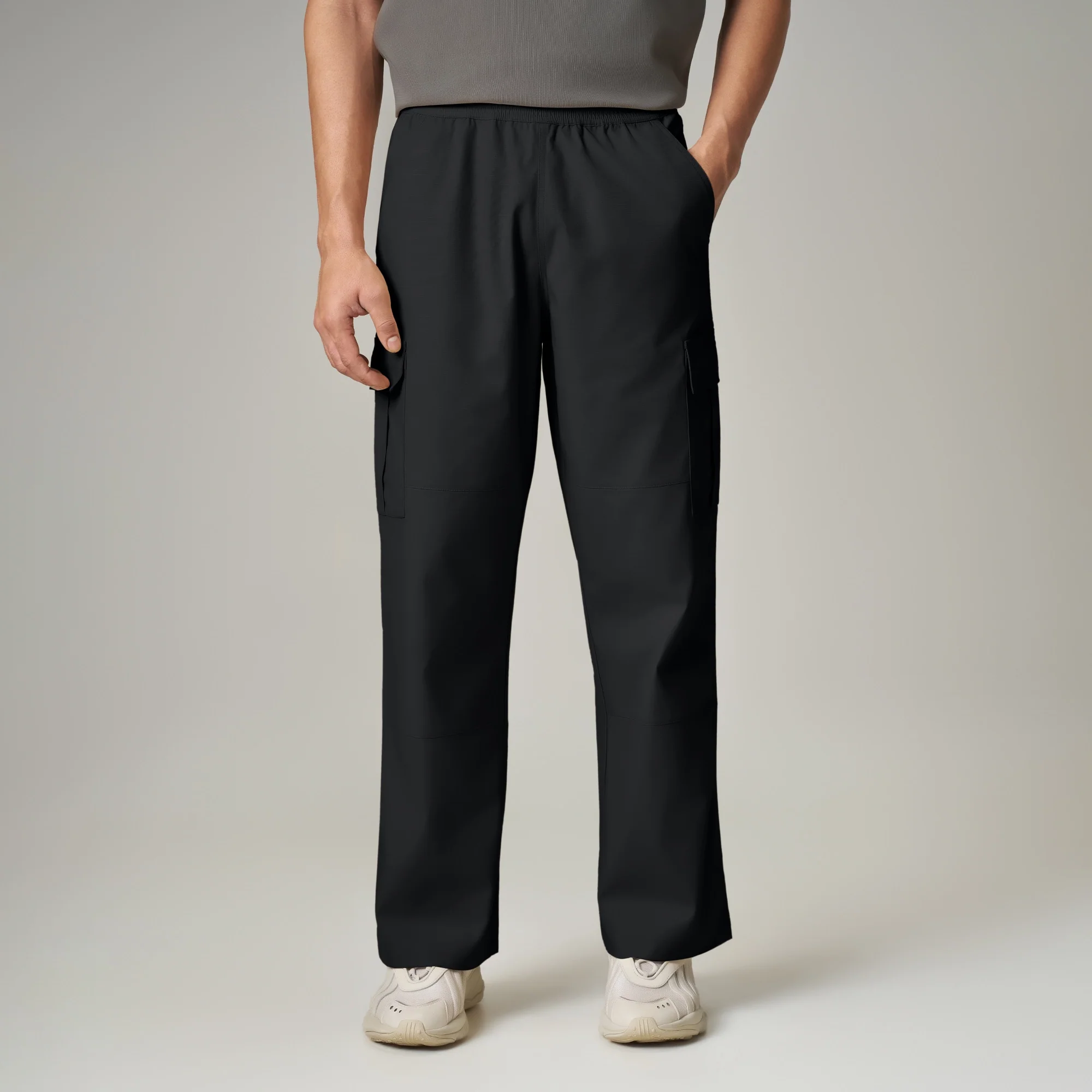 Rove Relaxed Fit Ripstop Cargo Pants - Onyx Black - Image 4