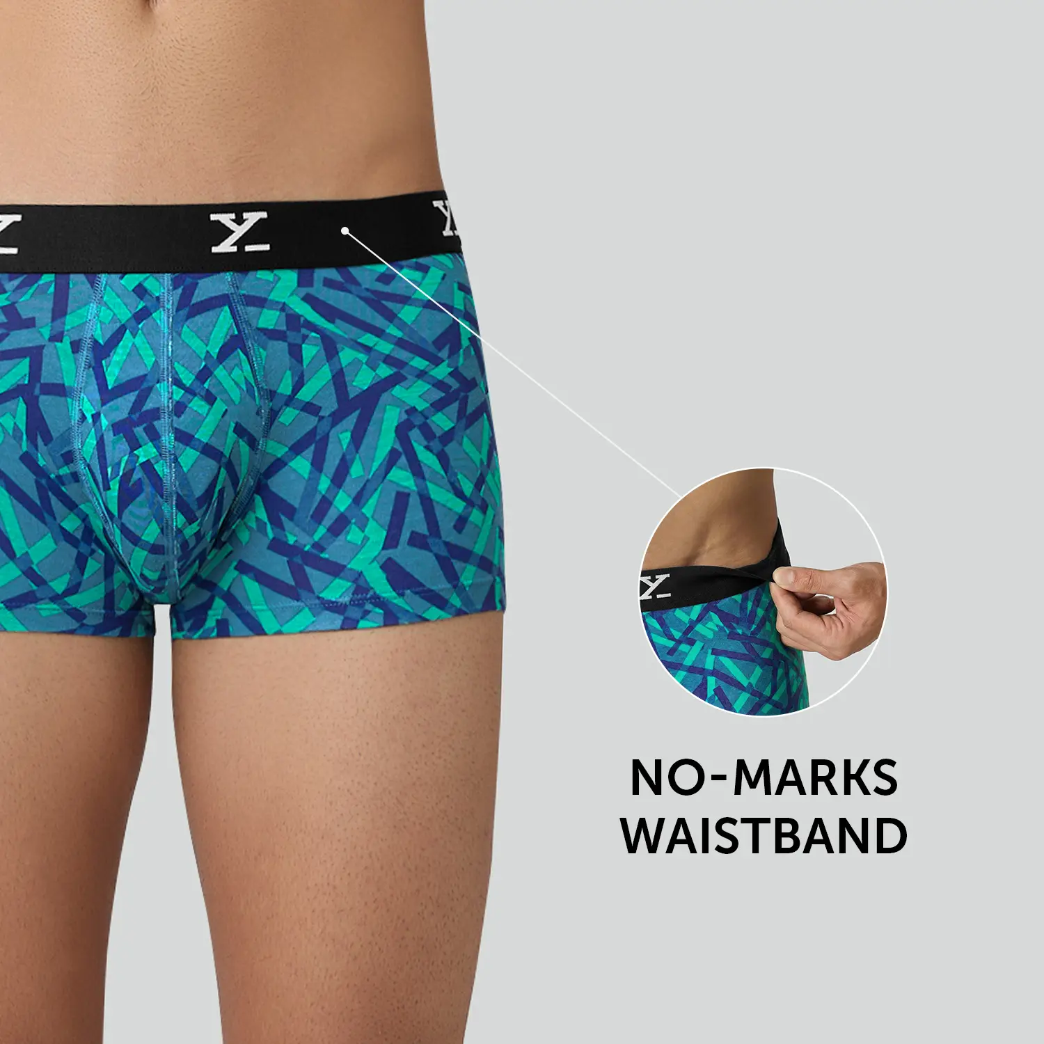 Shuffle Modal Trunks Aqua Strokes - Image 4