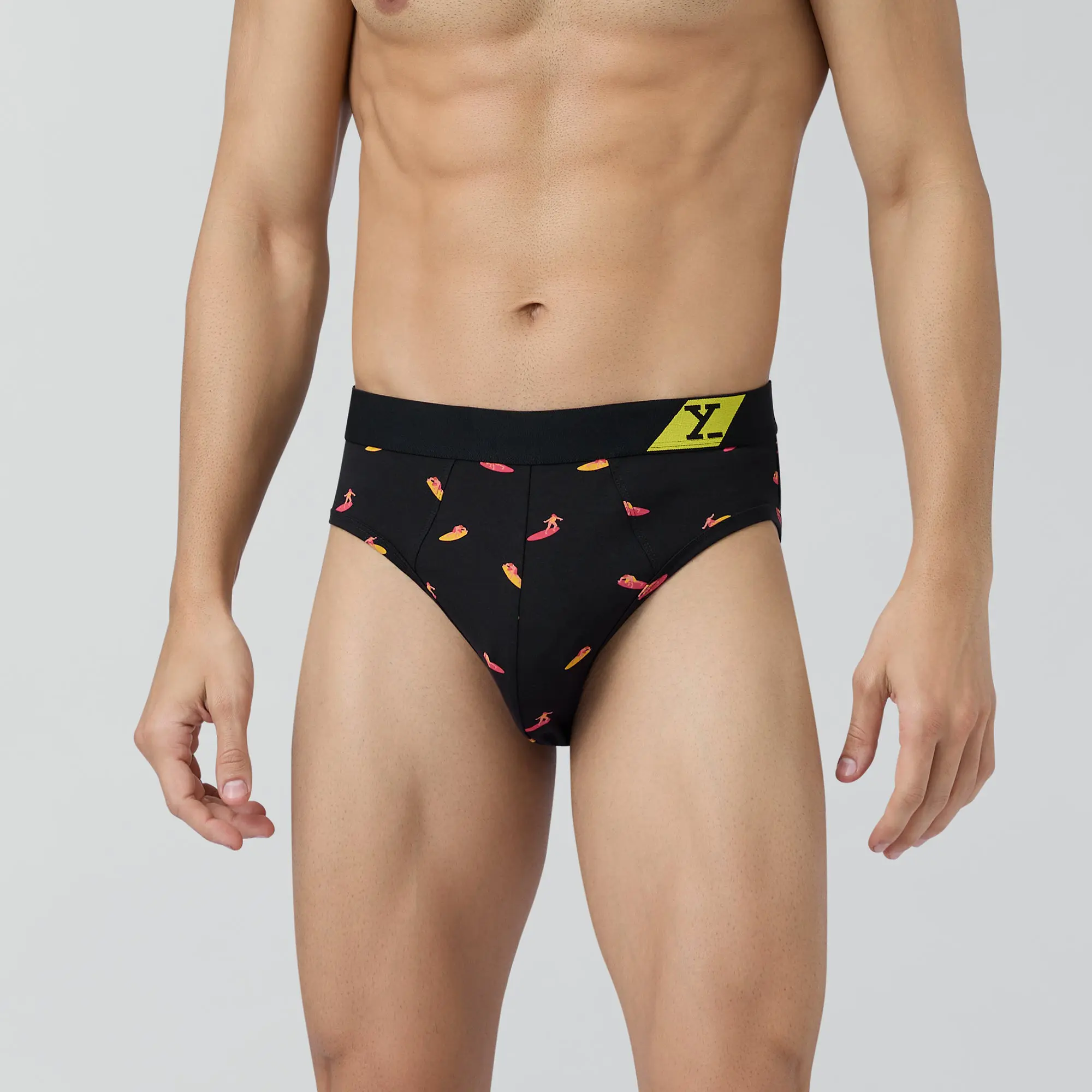 Splash Cotton Stretch Briefs Surfer Black - Image 2
