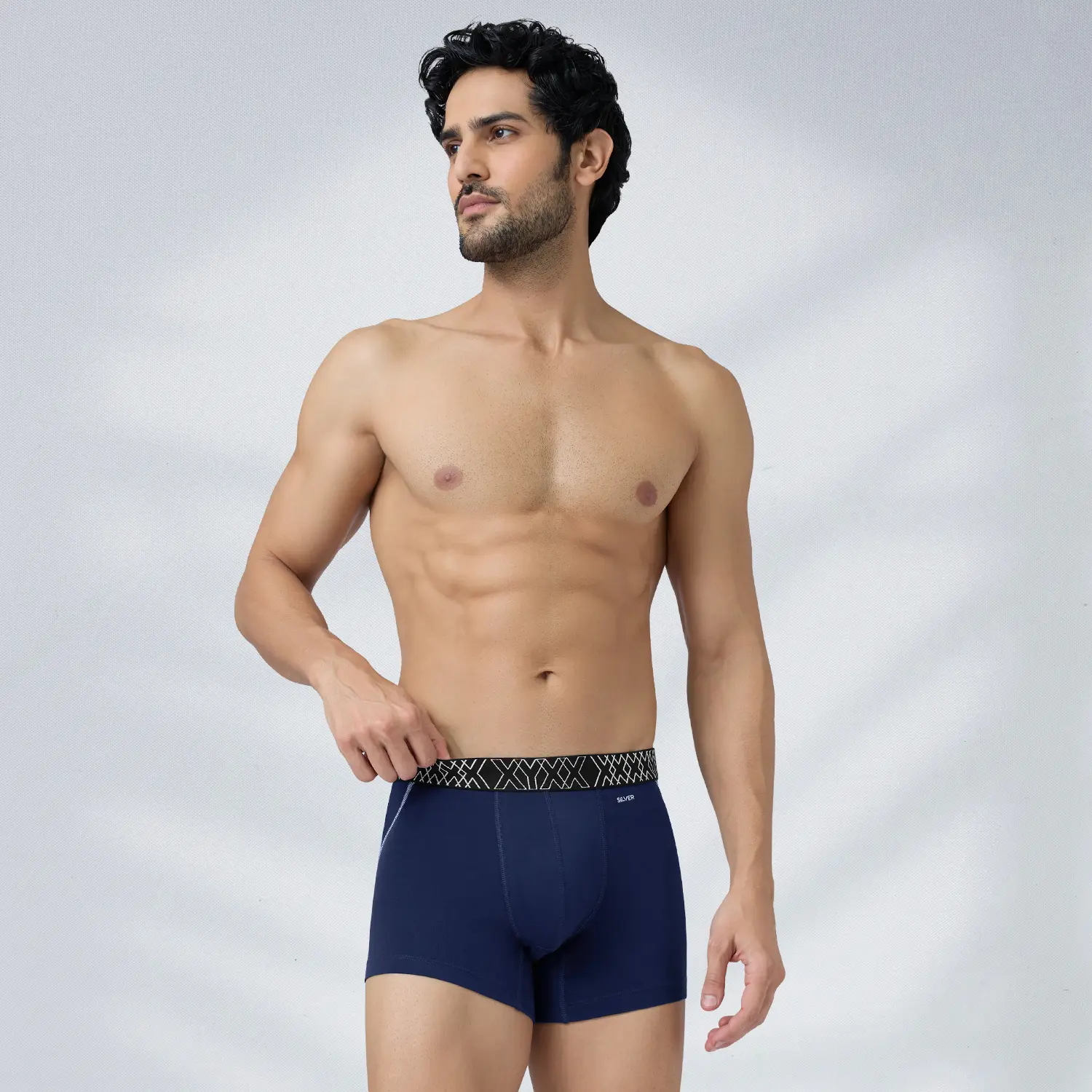 Sprint Cotton Stretch Trunks Midnight Blue - Image 3