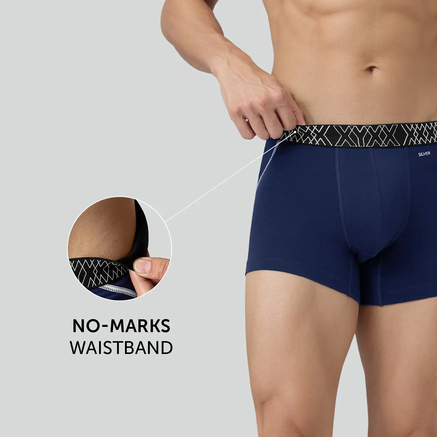 Sprint Cotton Stretch Trunks Midnight Blue - Image 5