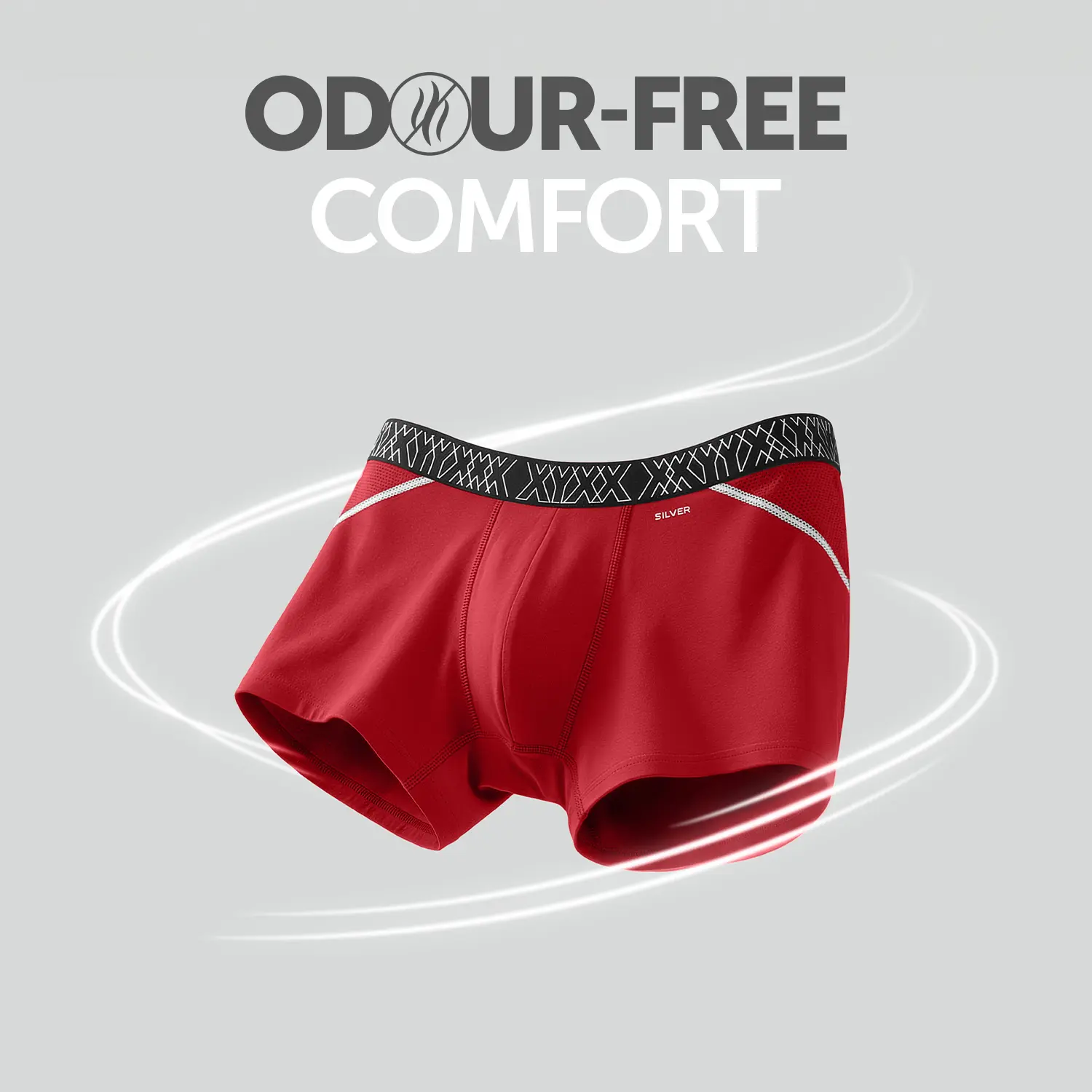 Sprint Cotton Stretch Trunks Rio Red - Image 2