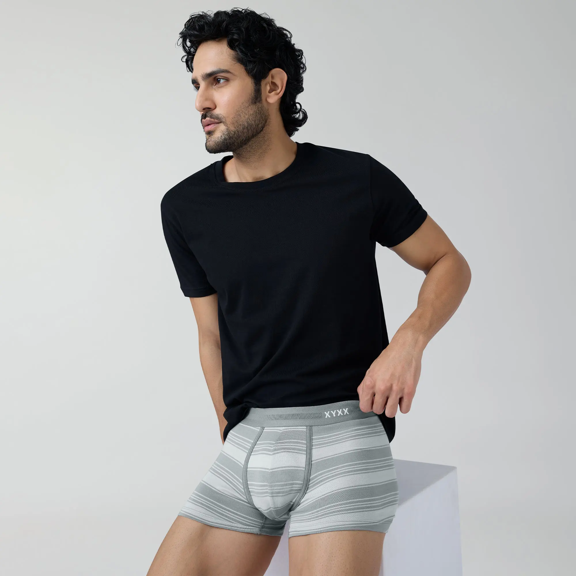 Streax Cotton Stretch Trunks Cloud Grey - Image 4