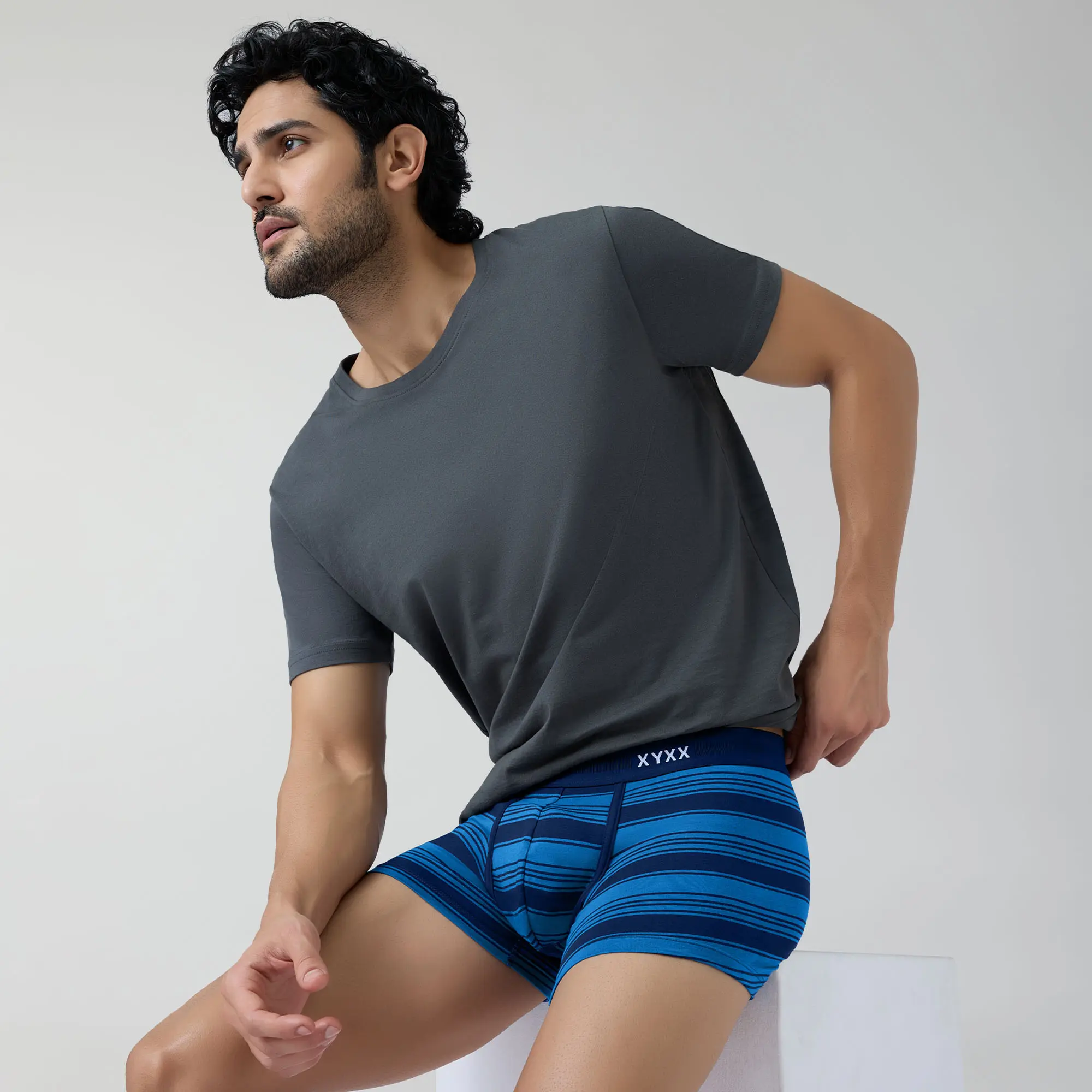 Streax Cotton Stretch Trunks Pacific Blue - Image 4
