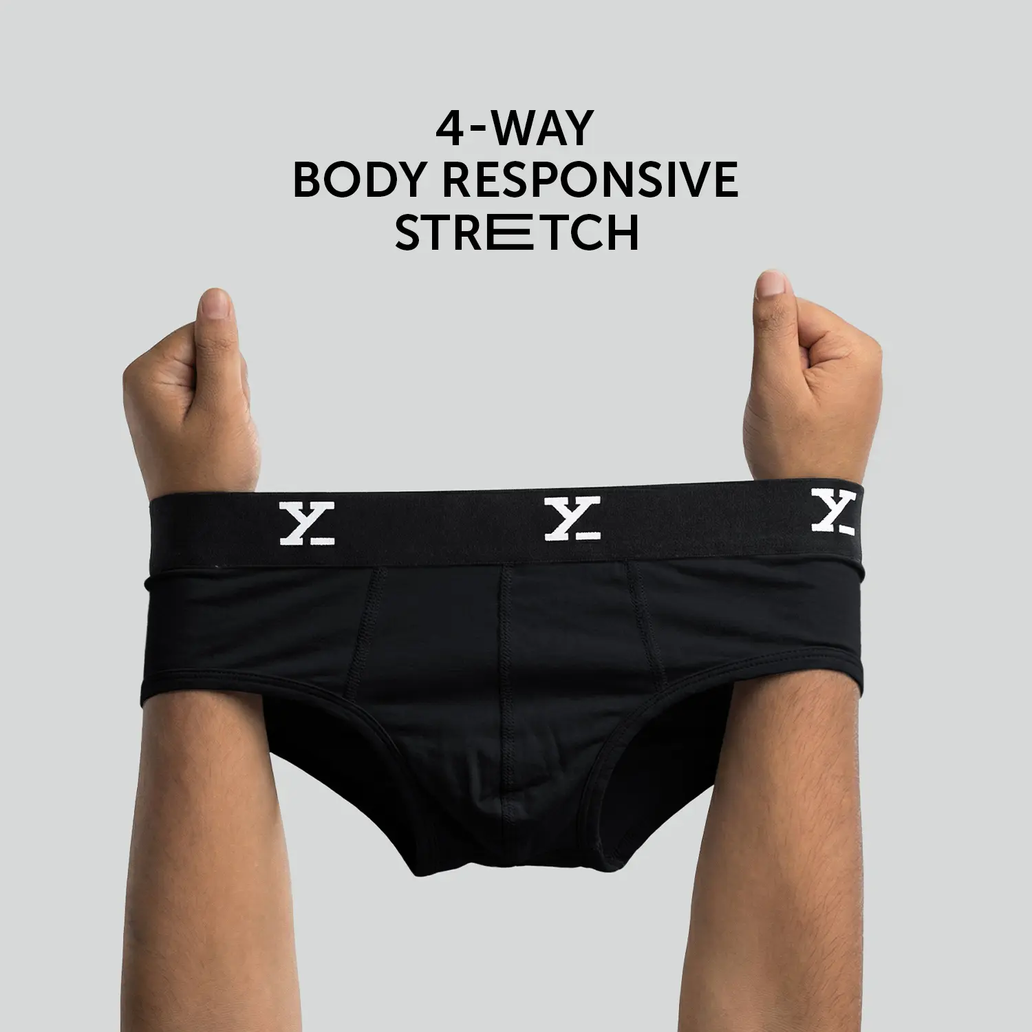 Super Combed Cotton-Modal Briefs - Black Knight - Image 2