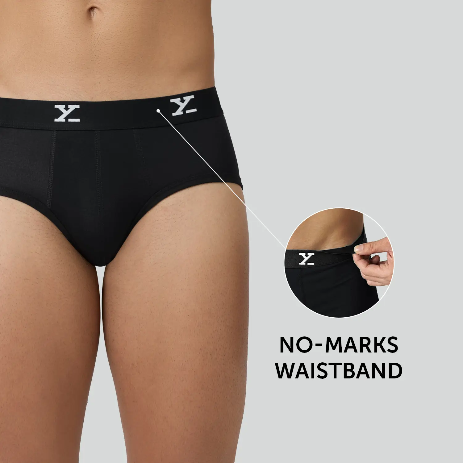 Super Combed Cotton-Modal Briefs - Black Knight - Image 4