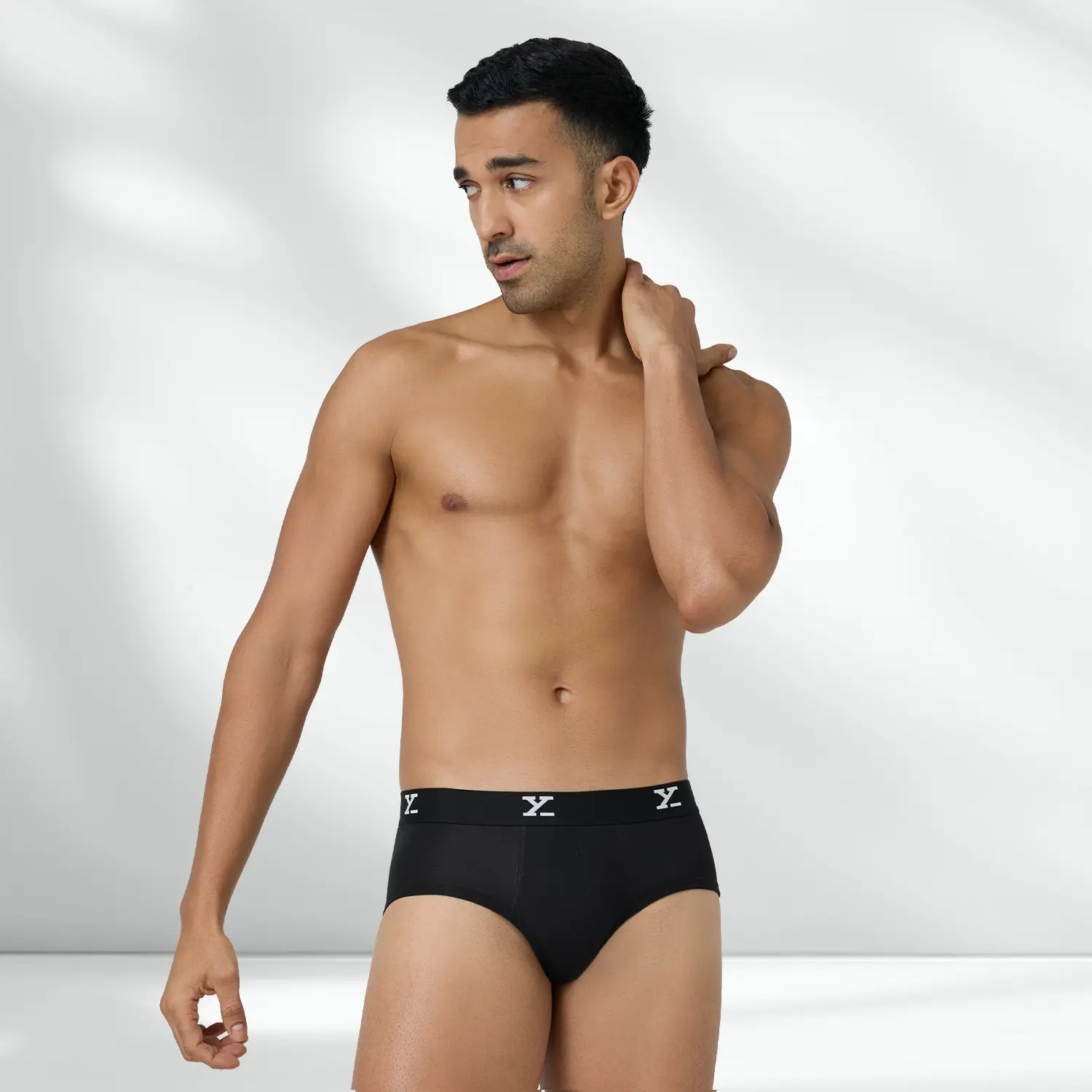 Super Combed Cotton-Modal Briefs - Black Knight - Image 5