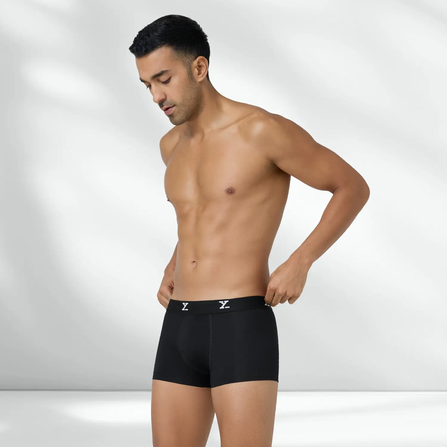 Super Combed Cotton-Modal Trunks - Black Knight - Image 5