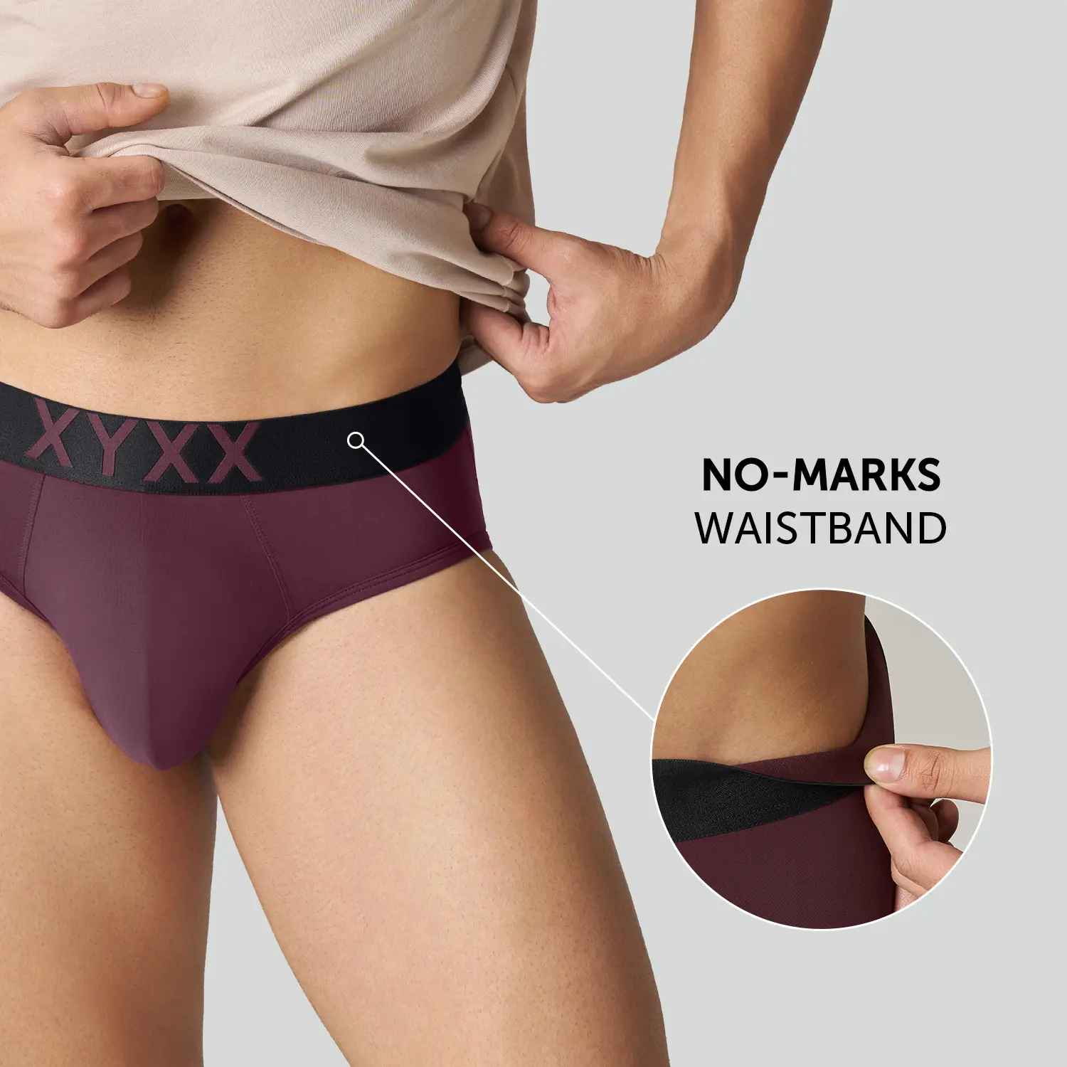 Alpha Tactel Briefs - Auburn Red - Image 3