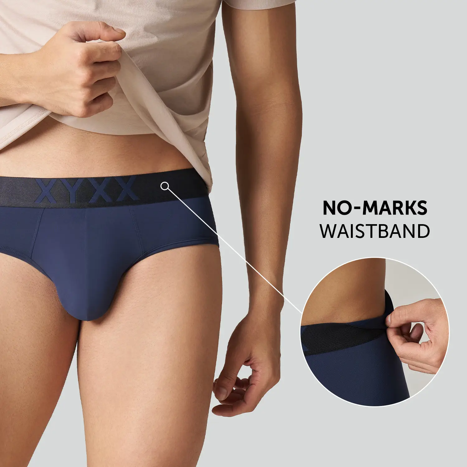Alpha Tactel Briefs - Navy Blue - Image 4