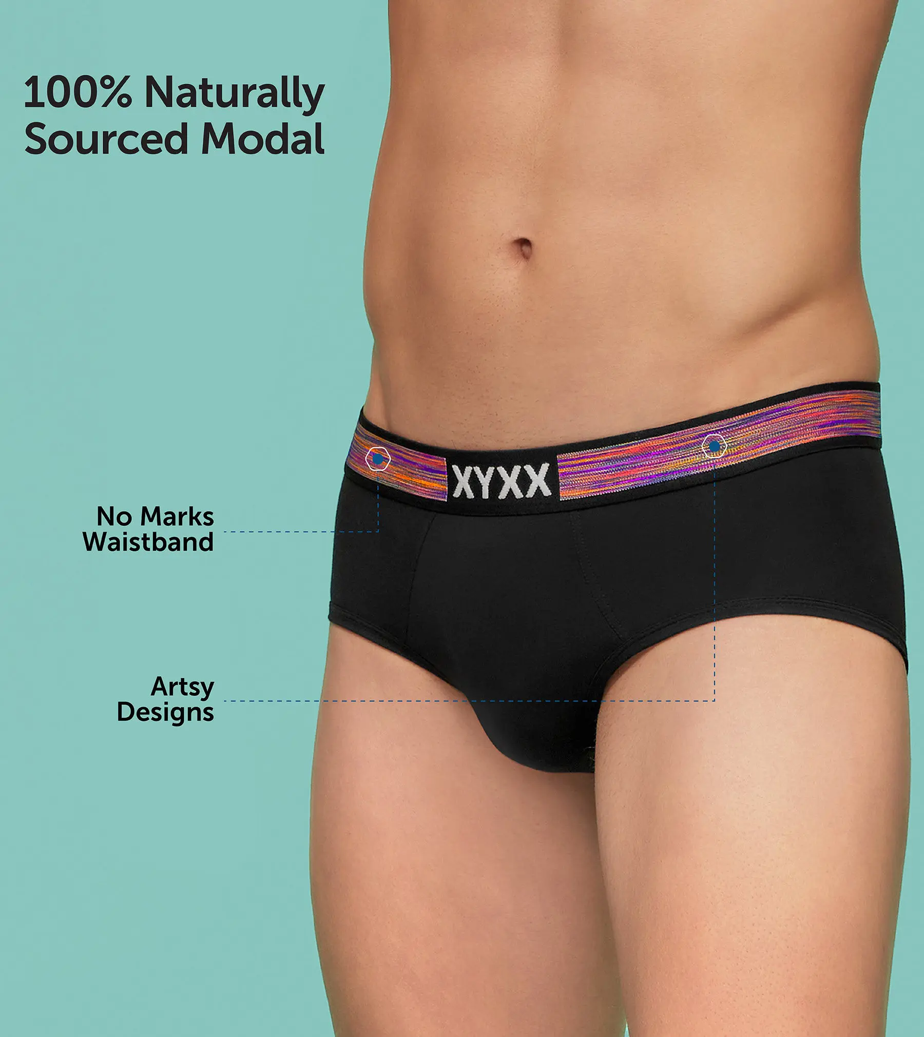 Hues Briefs Black Ribbon - Image 3