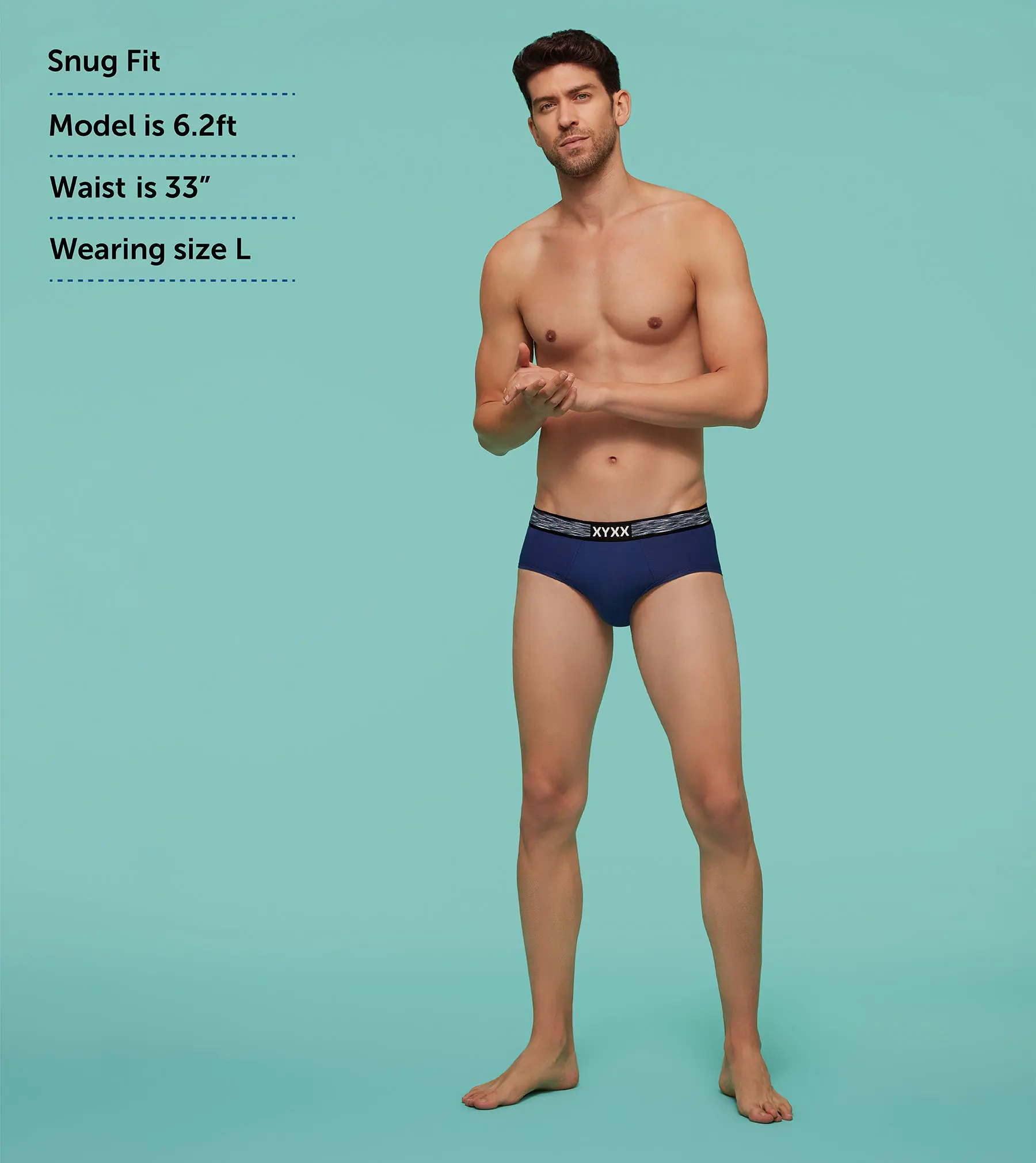 Hues Briefs Vivid Blue - Image 3