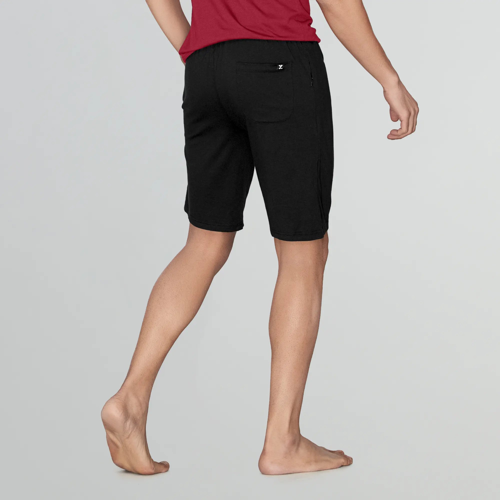 Ace Modal-Cotton Shorts Pitch Black - Image 5