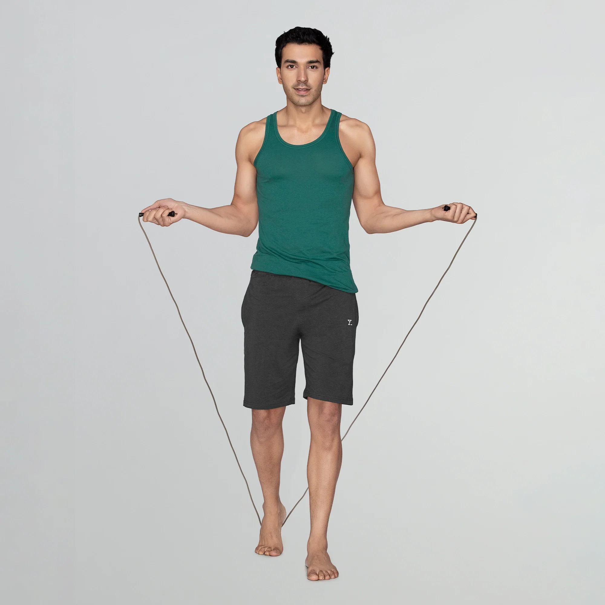 Ace Modal-Cotton Shorts Graphite Grey - Image 3