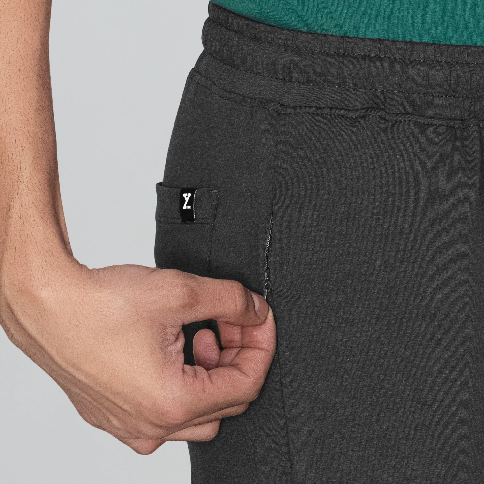 Ace Modal-Cotton Shorts Graphite Grey - Image 6
