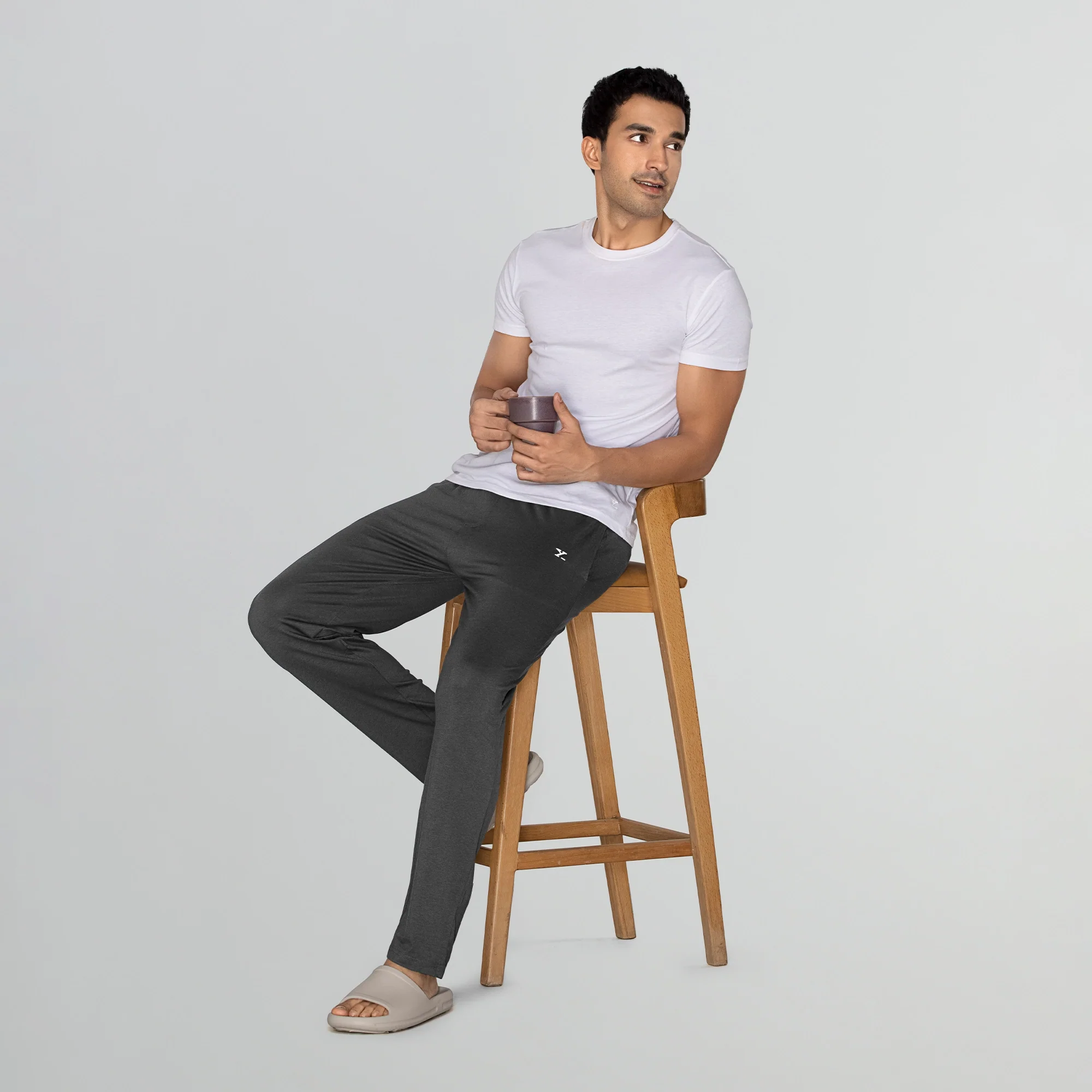 Ace Modal-Cotton Lounge Pants Graphite Grey - Image 4