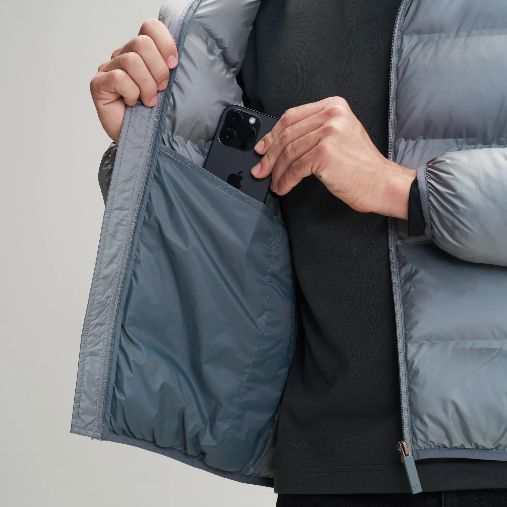 Ultra-Warm Puffer Jacket - Ash Grey - Image 4