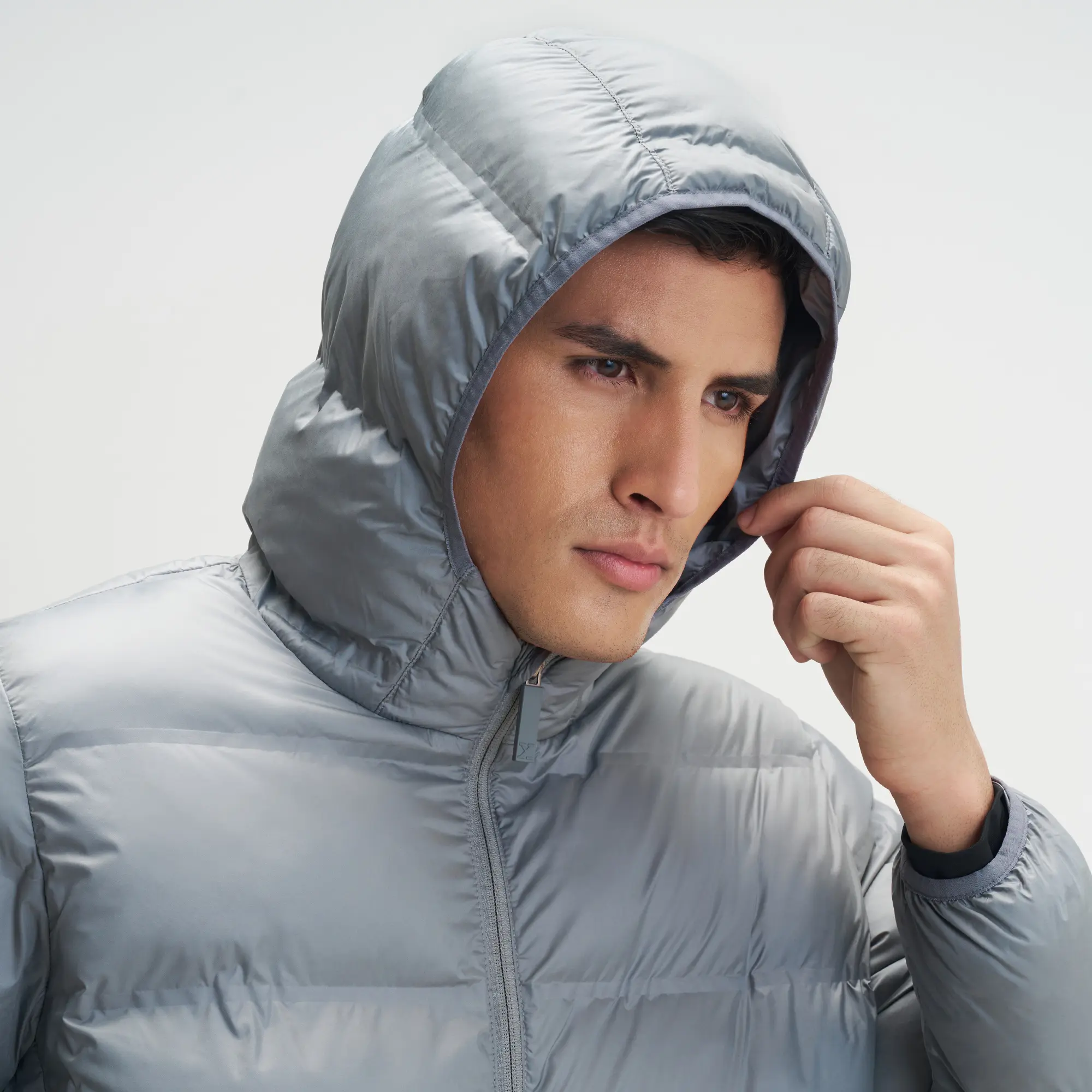 Ultra-Warm Puffer Jacket - Ash Grey - Image 5